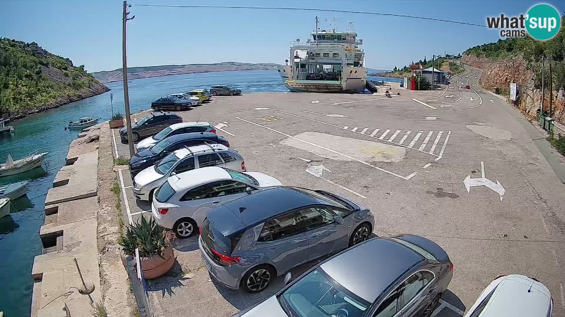 Webcam porto traghetti di Prizna – per l’isola di Pag