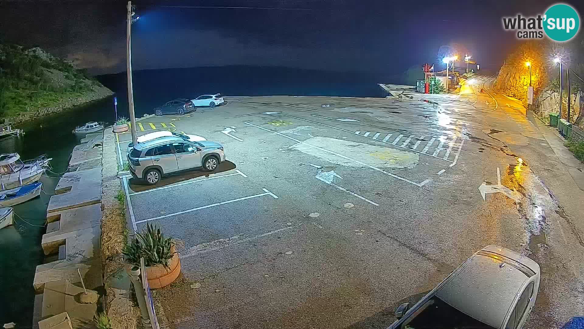 Webcam Fährhafen Prizna – zur Insel Pag