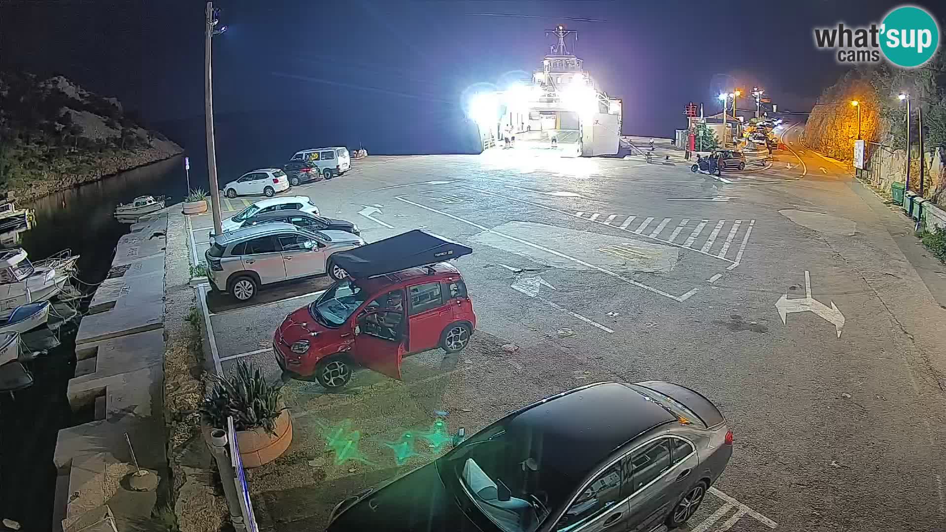 Webcam Fährhafen Prizna – zur Insel Pag