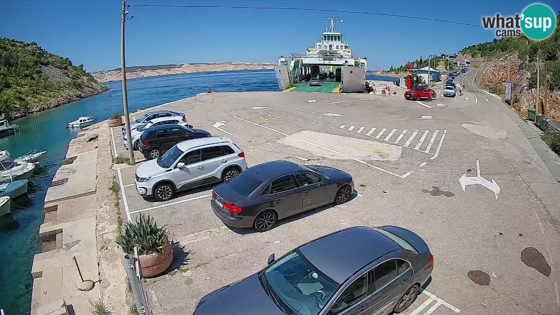 Webcam porto traghetti di Prizna – per l’isola di Pag