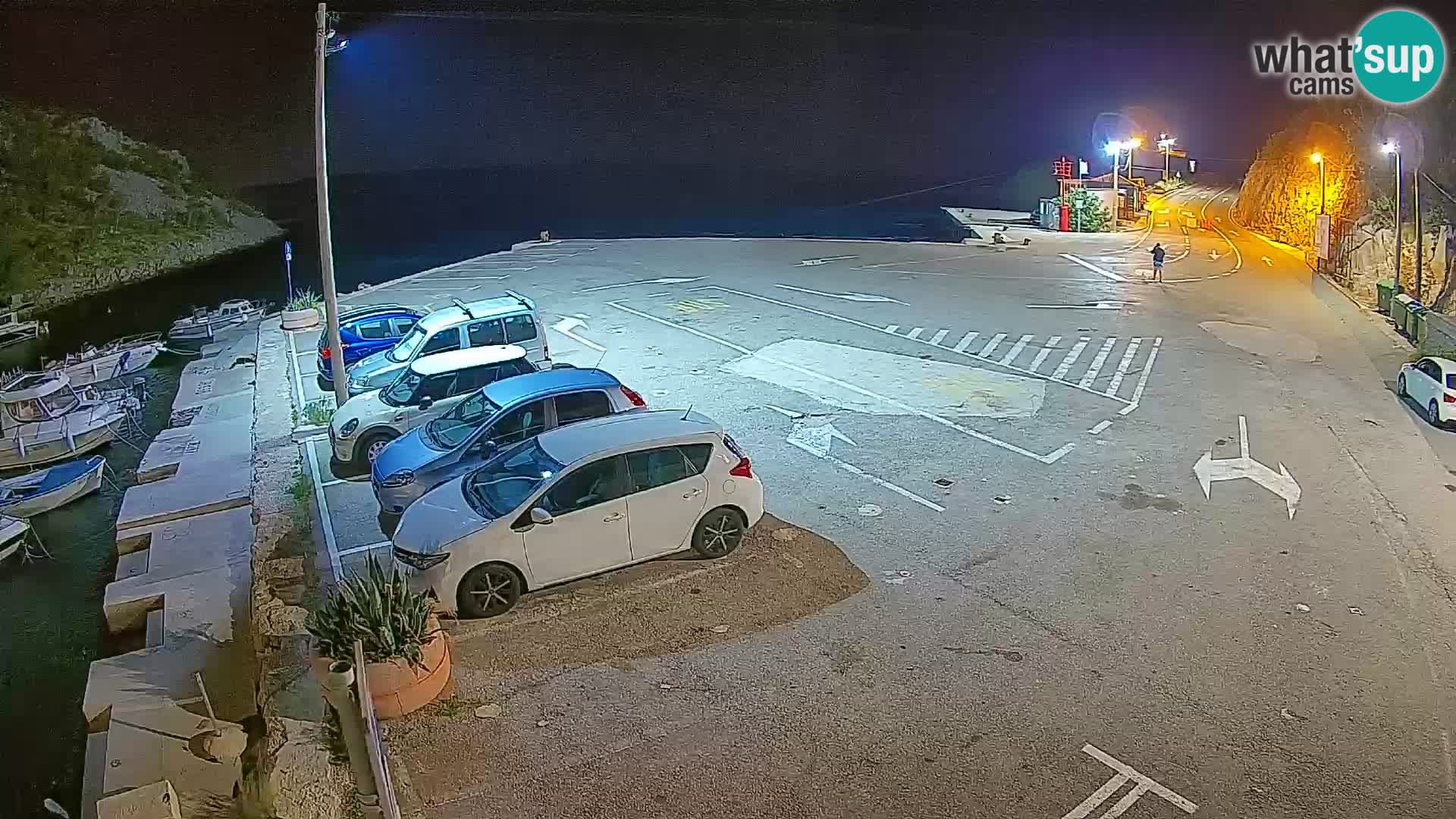 Webcam port de ferry de Prizna – vers l’île de Pag