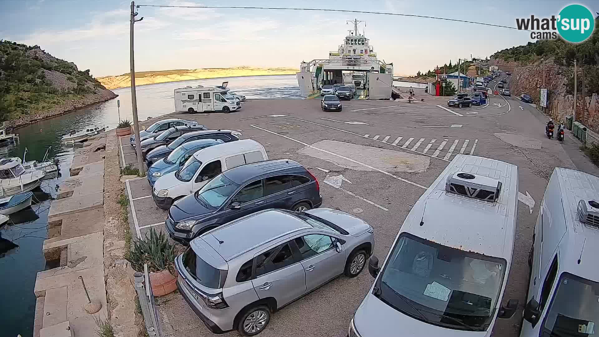 Webcam porto traghetti di Prizna – per l’isola di Pag