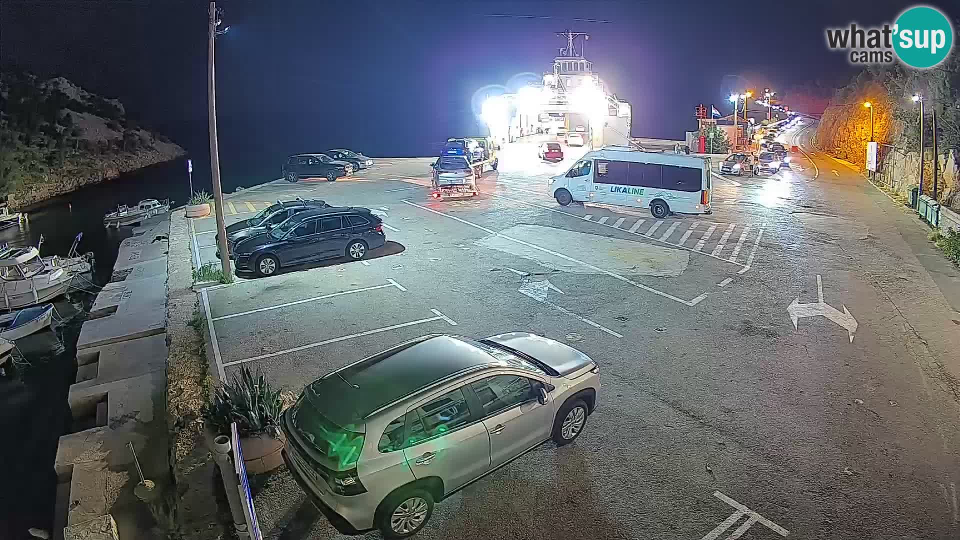 Webcam Fährhafen Prizna – zur Insel Pag