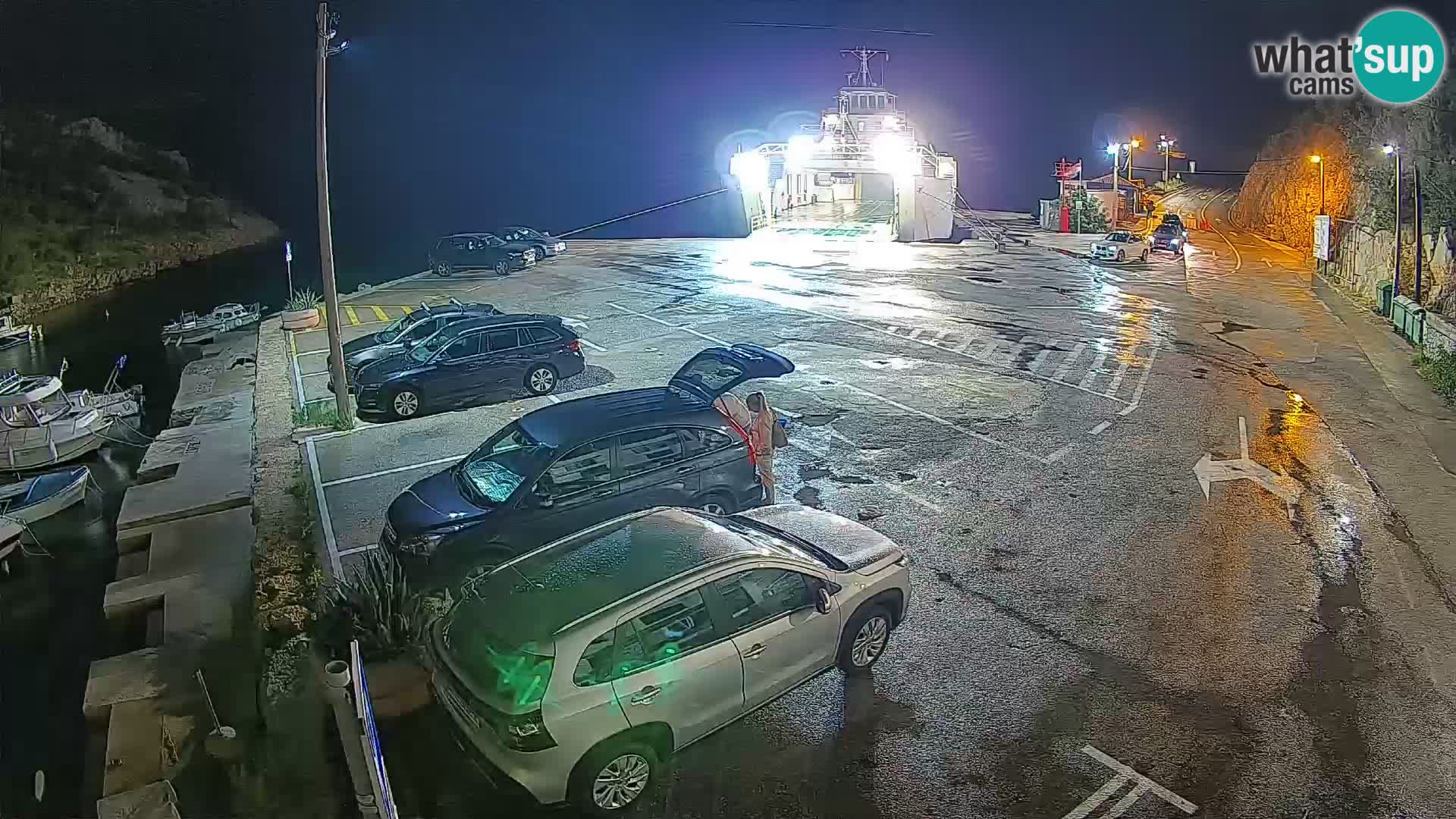 Webcam Fährhafen Prizna – zur Insel Pag