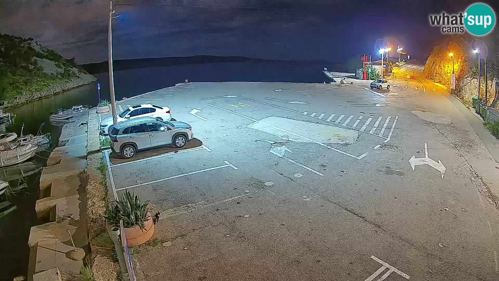 Webcam Prizna ferry port to Pag island