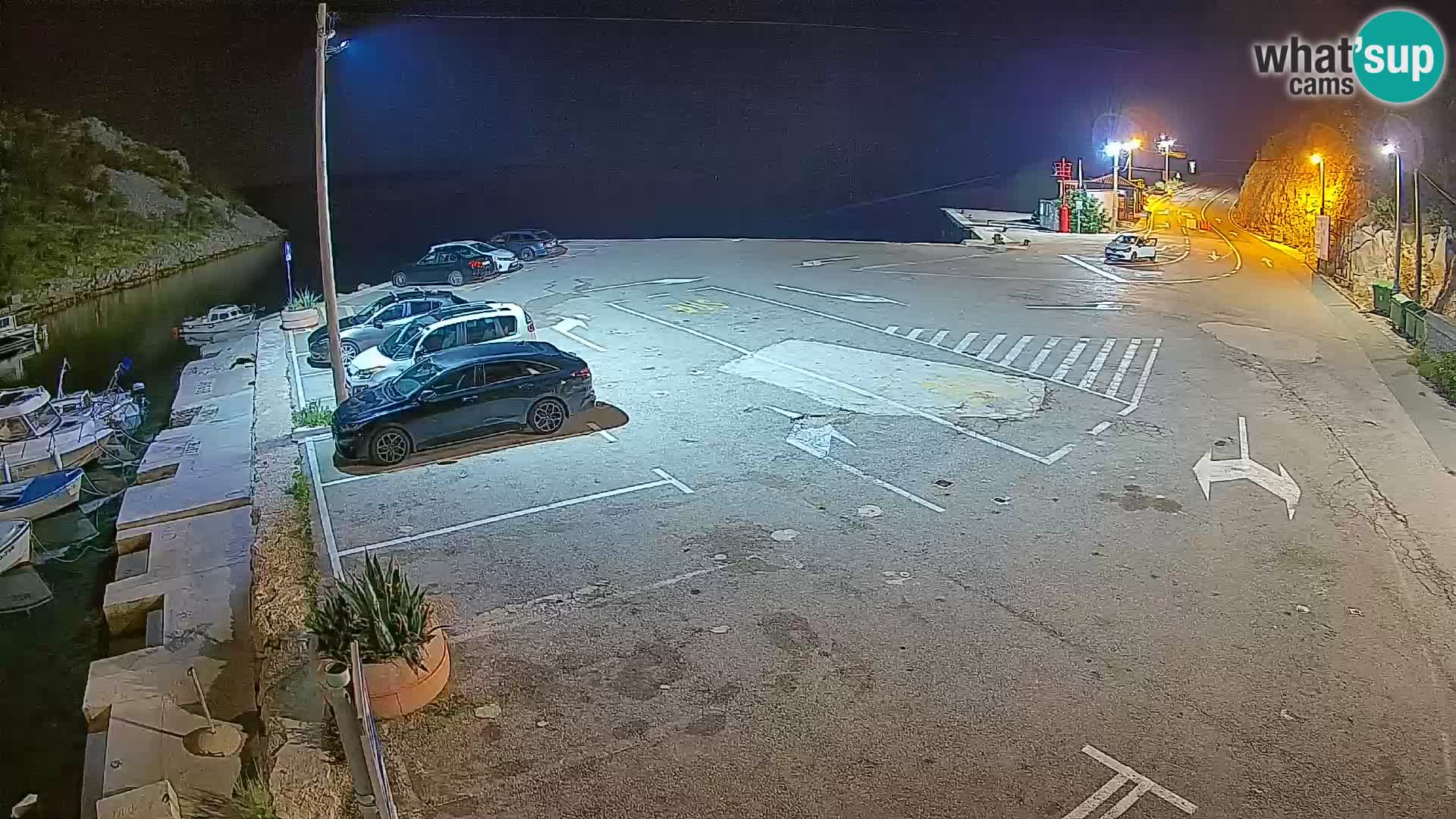 Webcam Fährhafen Prizna – zur Insel Pag