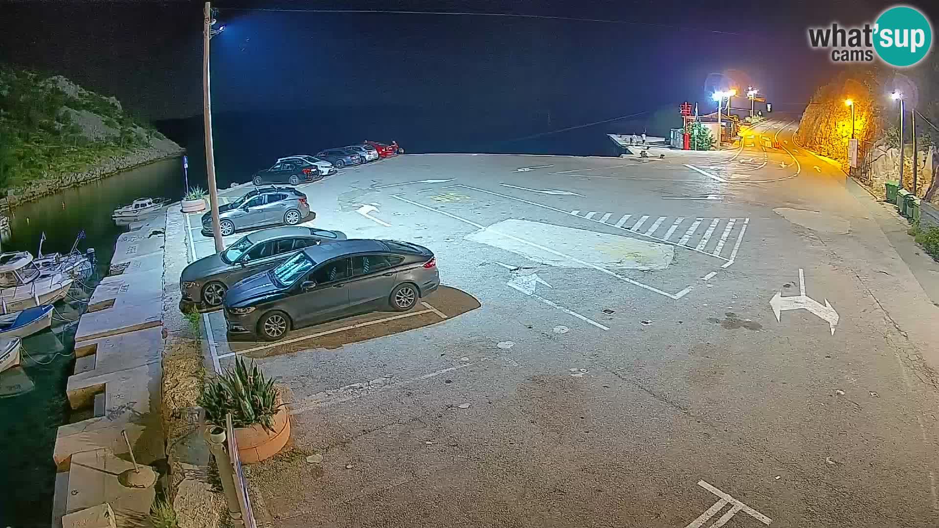 Webcam Fährhafen Prizna – zur Insel Pag