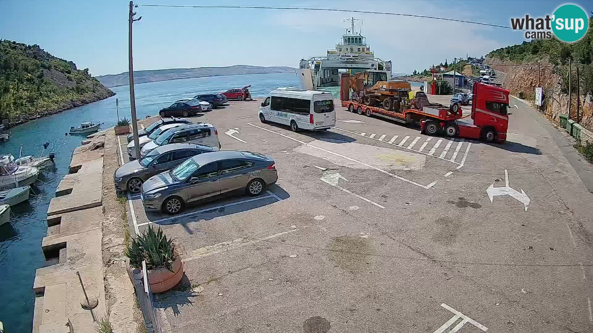 Webcam porto traghetti di Prizna – per l’isola di Pag