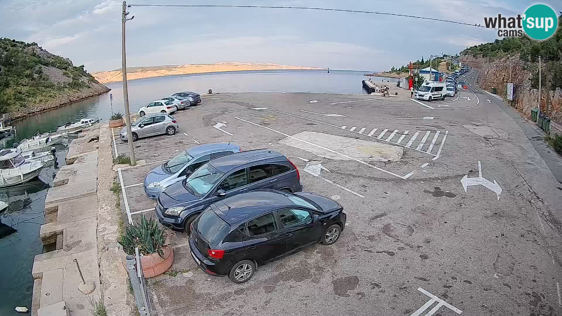 Webcam porto traghetti di Prizna – per l’isola di Pag