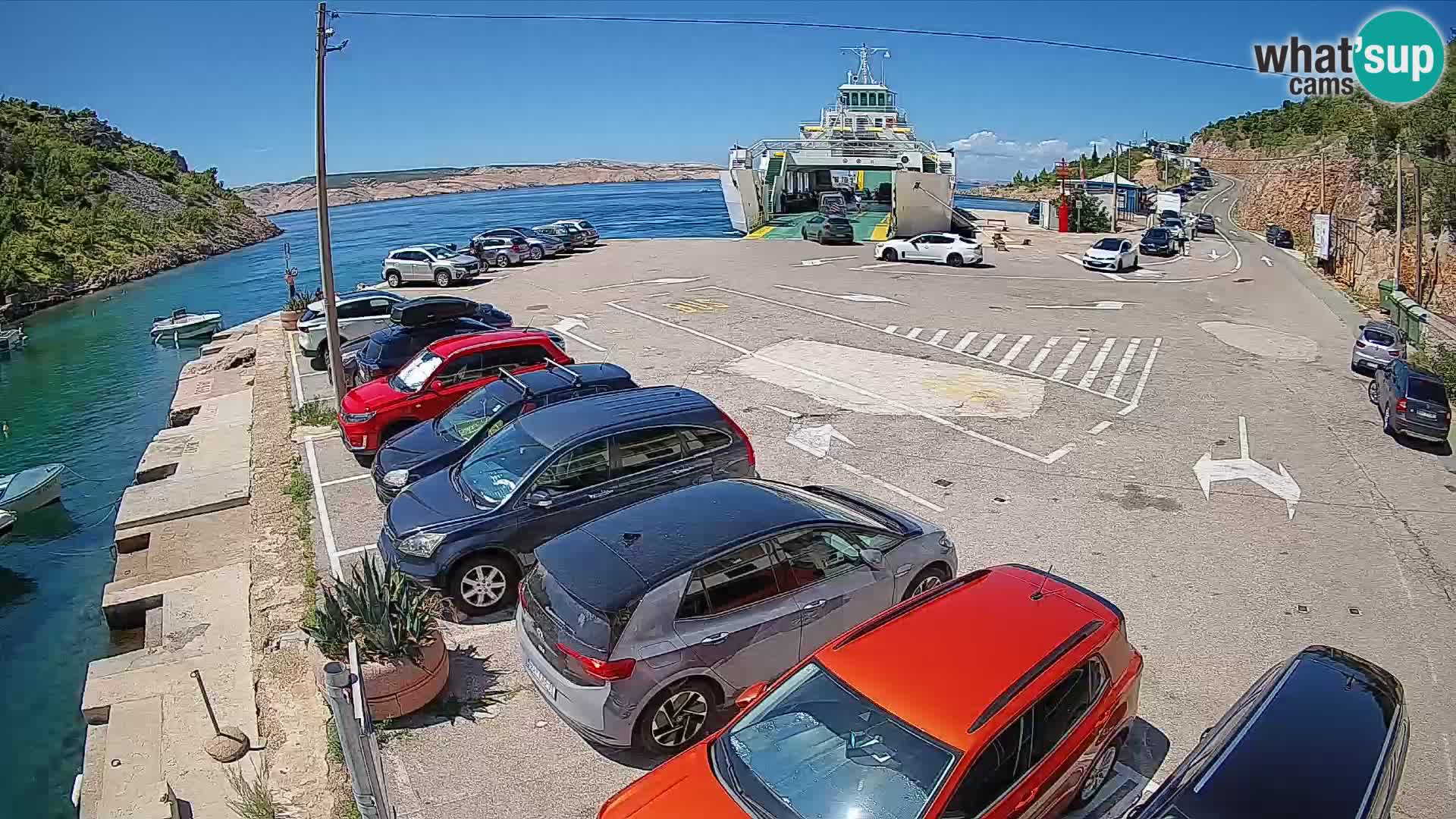 Webcam porto traghetti di Prizna – per l’isola di Pag