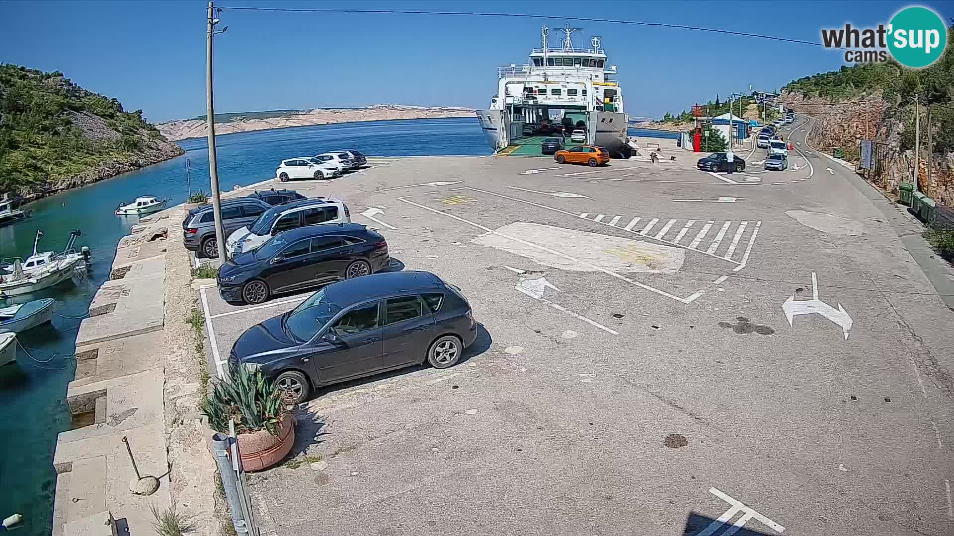 Webcam porto traghetti di Prizna – per l’isola di Pag