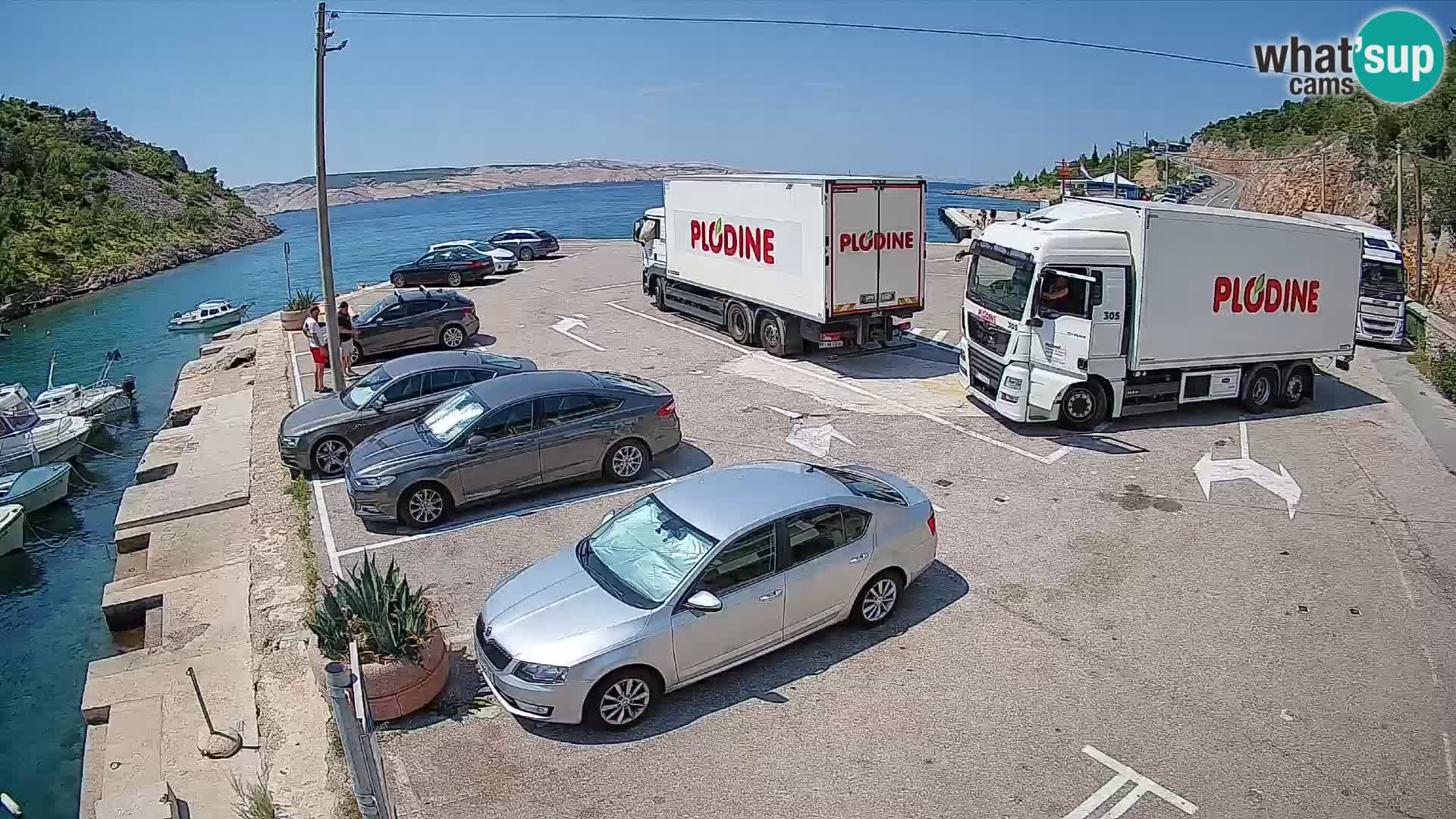 Webcam porto traghetti di Prizna – per l’isola di Pag