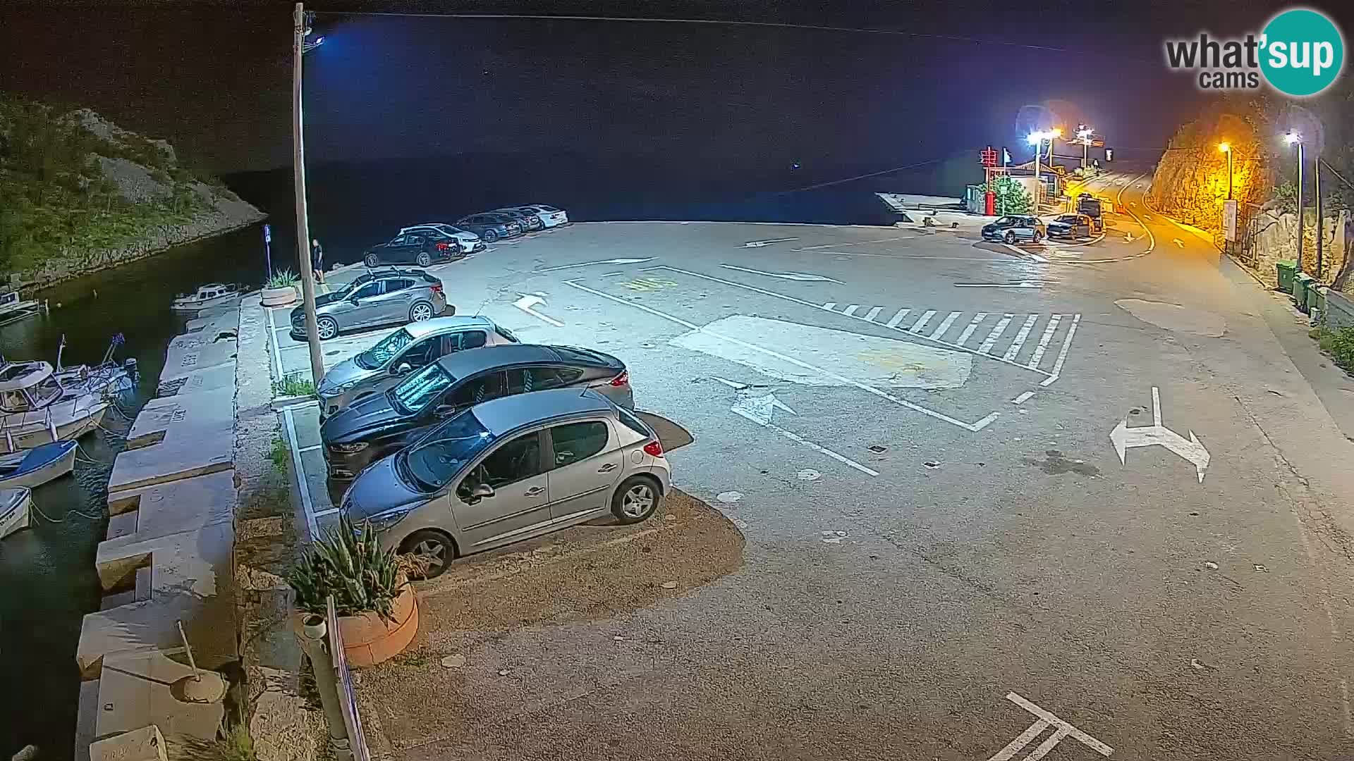 Webcam Fährhafen Prizna – zur Insel Pag
