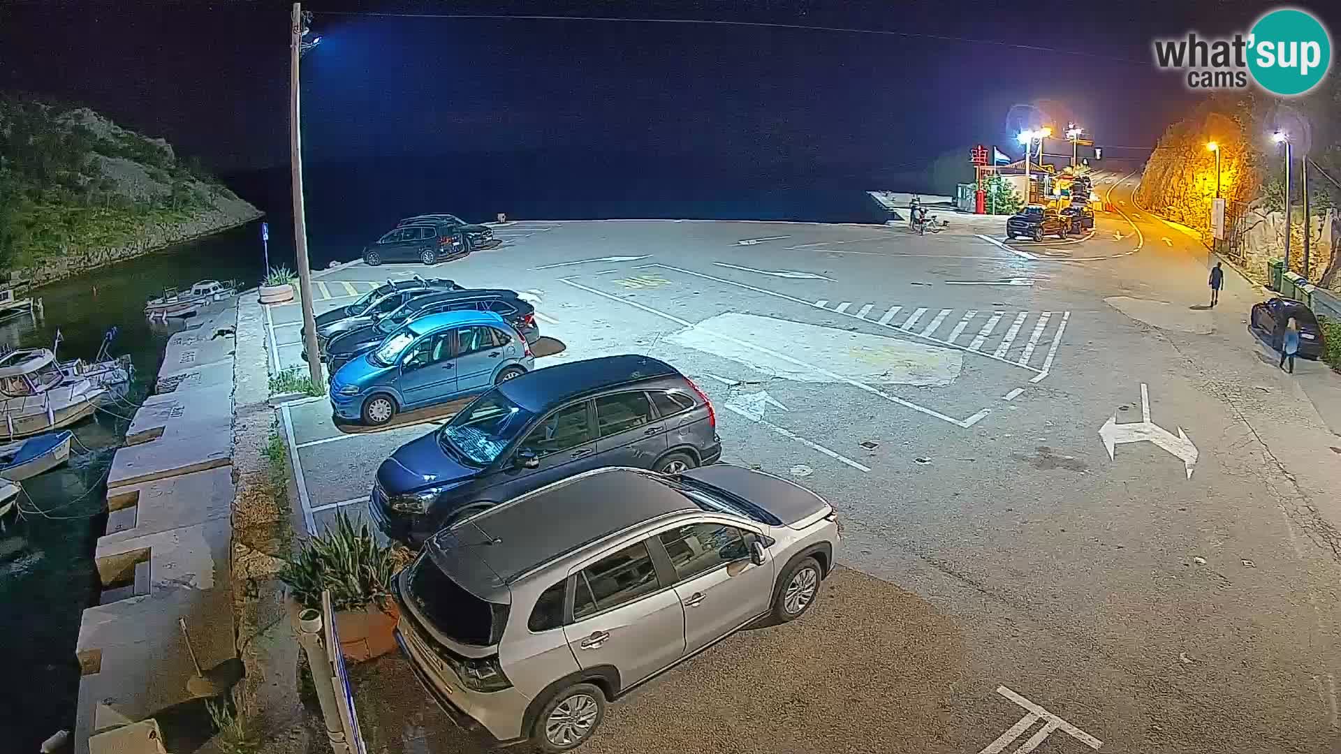 Webcam Prizna ferry port to Pag island