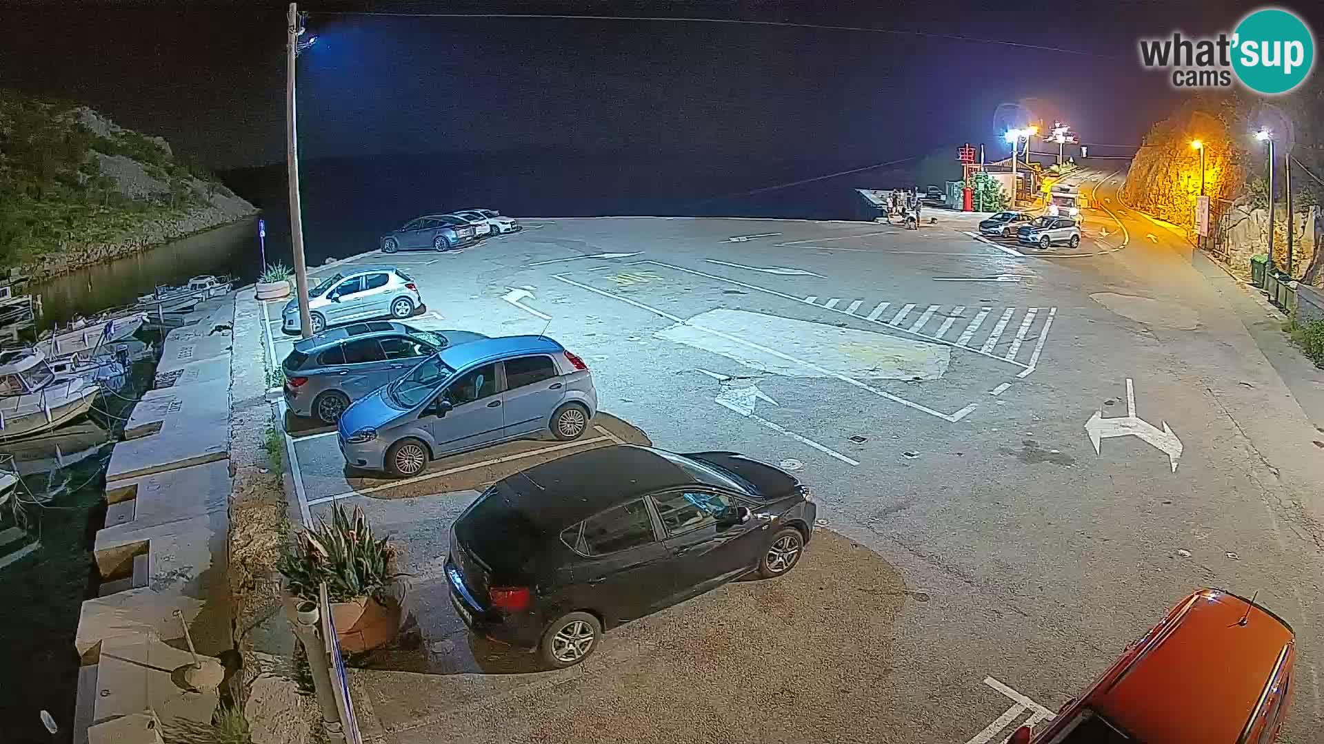 Webcam Prizna ferry port to Pag island