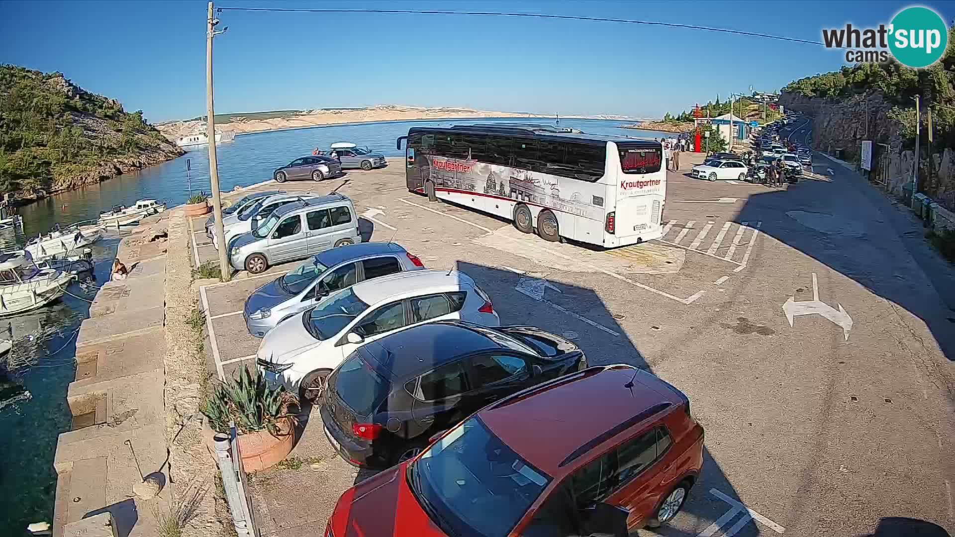 Webcam porto traghetti di Prizna – per l’isola di Pag