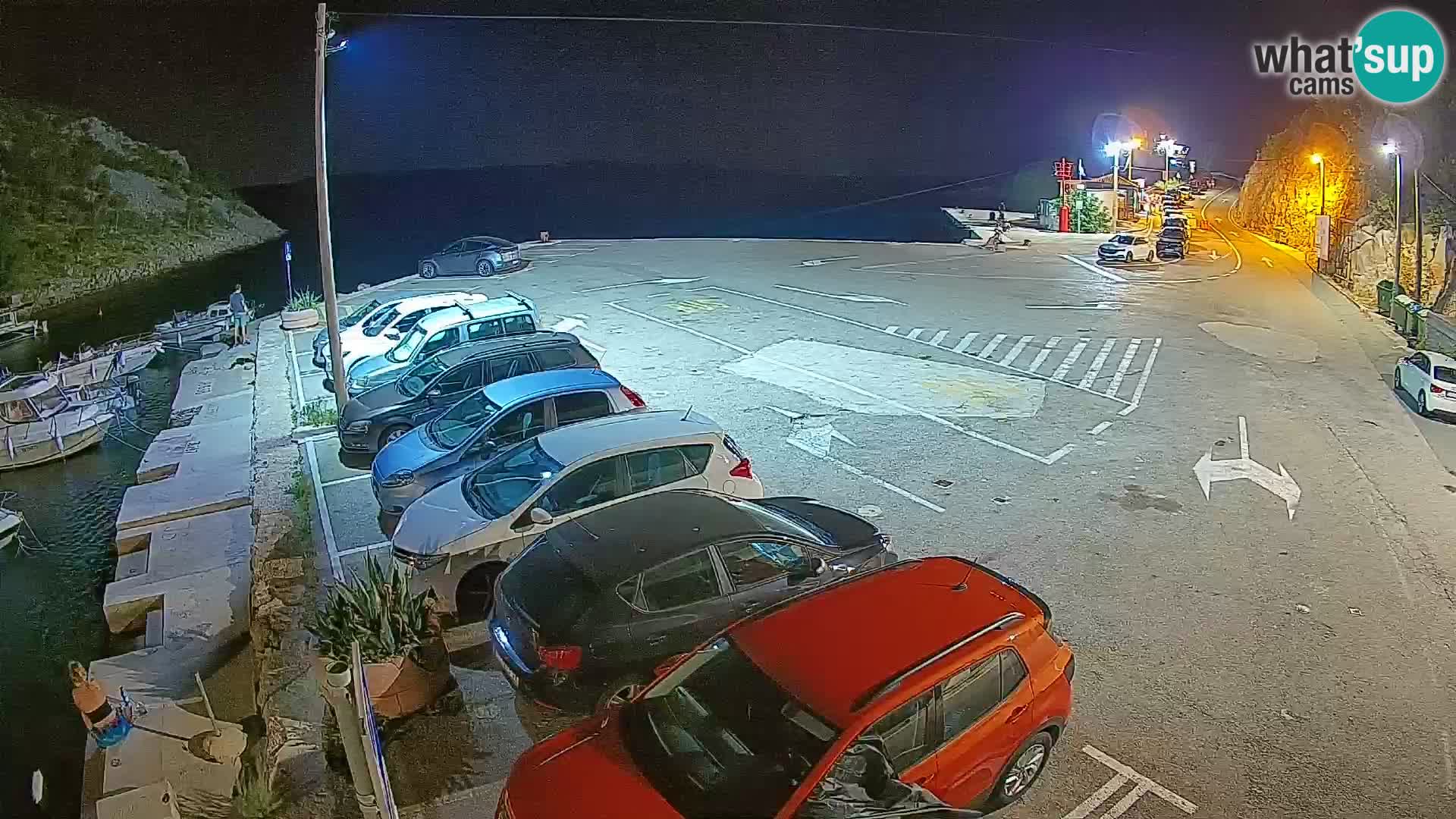 Webcam Prizna ferry port to Pag island