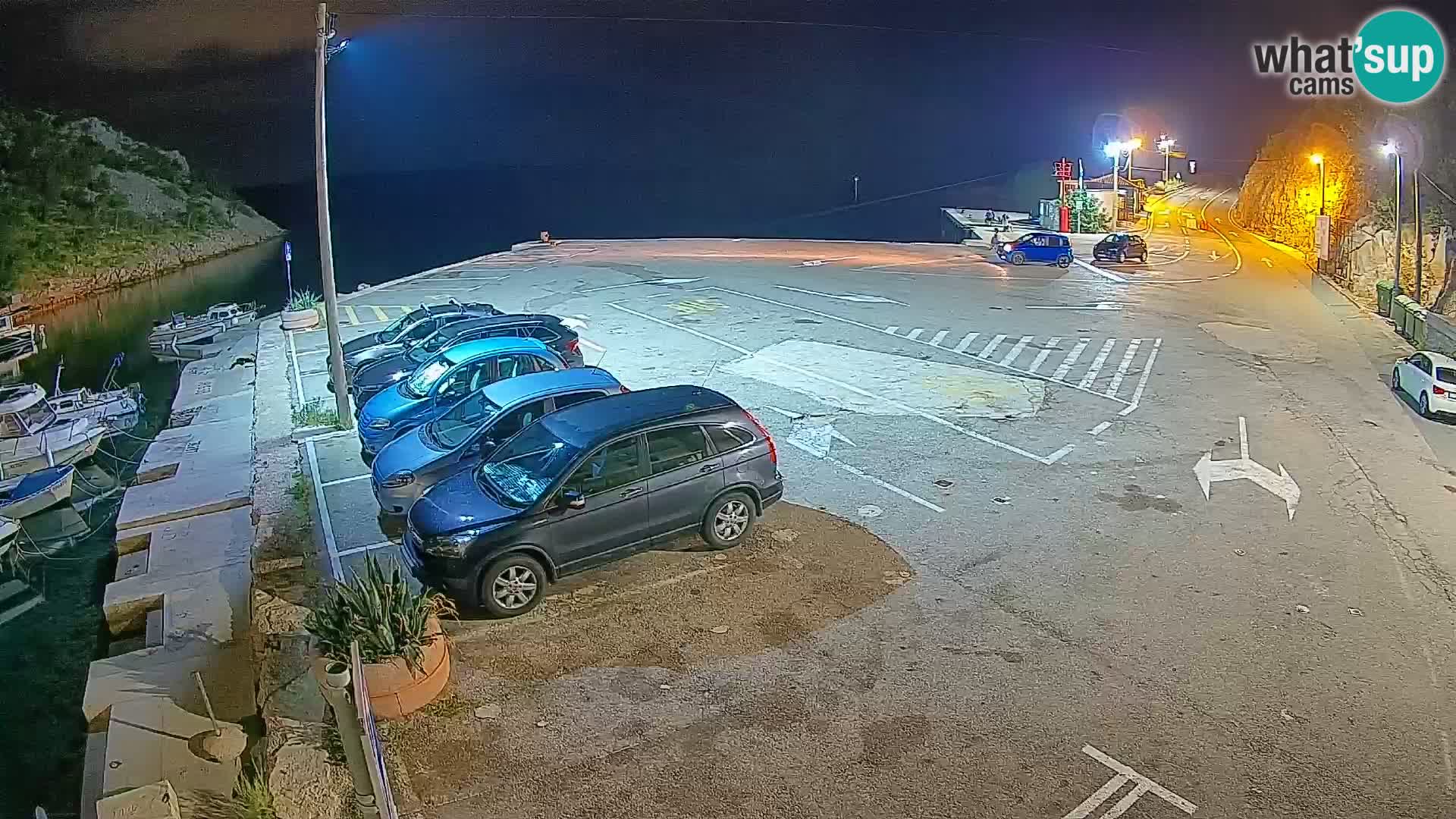 Webcam Prizna ferry port to Pag island