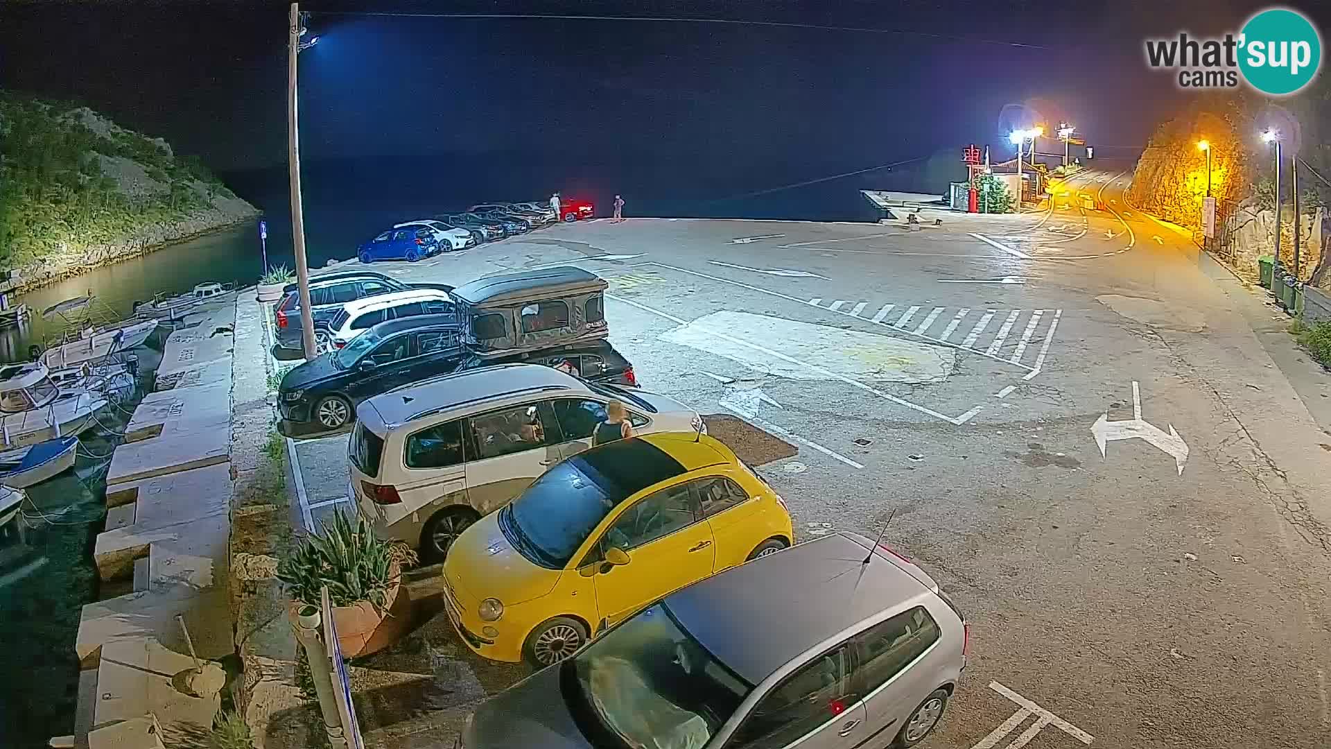 Webcam Fährhafen Prizna – zur Insel Pag