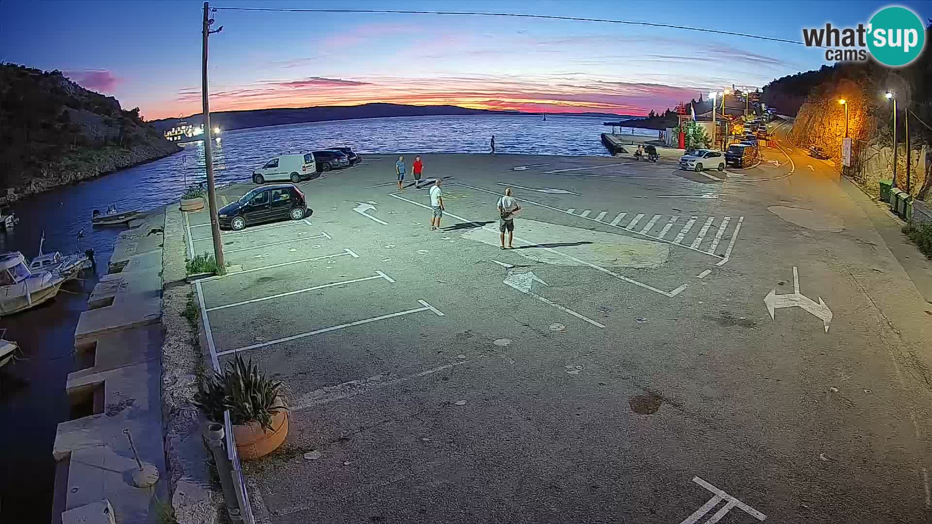 Webcam Fährhafen Prizna – zur Insel Pag