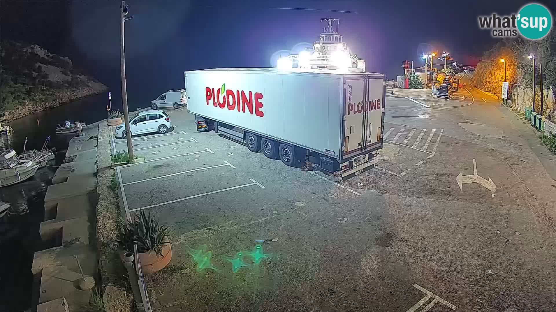 Webcam Fährhafen Prizna – zur Insel Pag