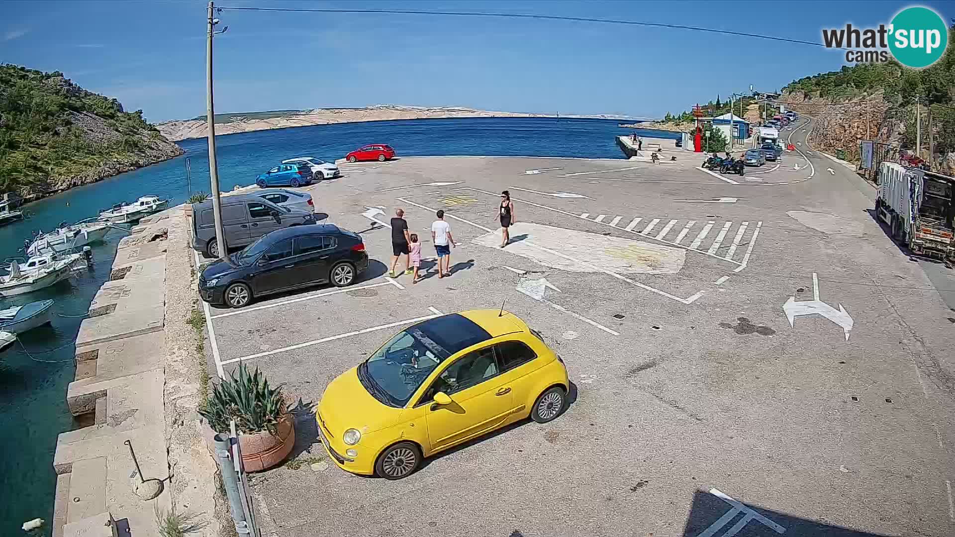 Webcam porto traghetti di Prizna – per l’isola di Pag
