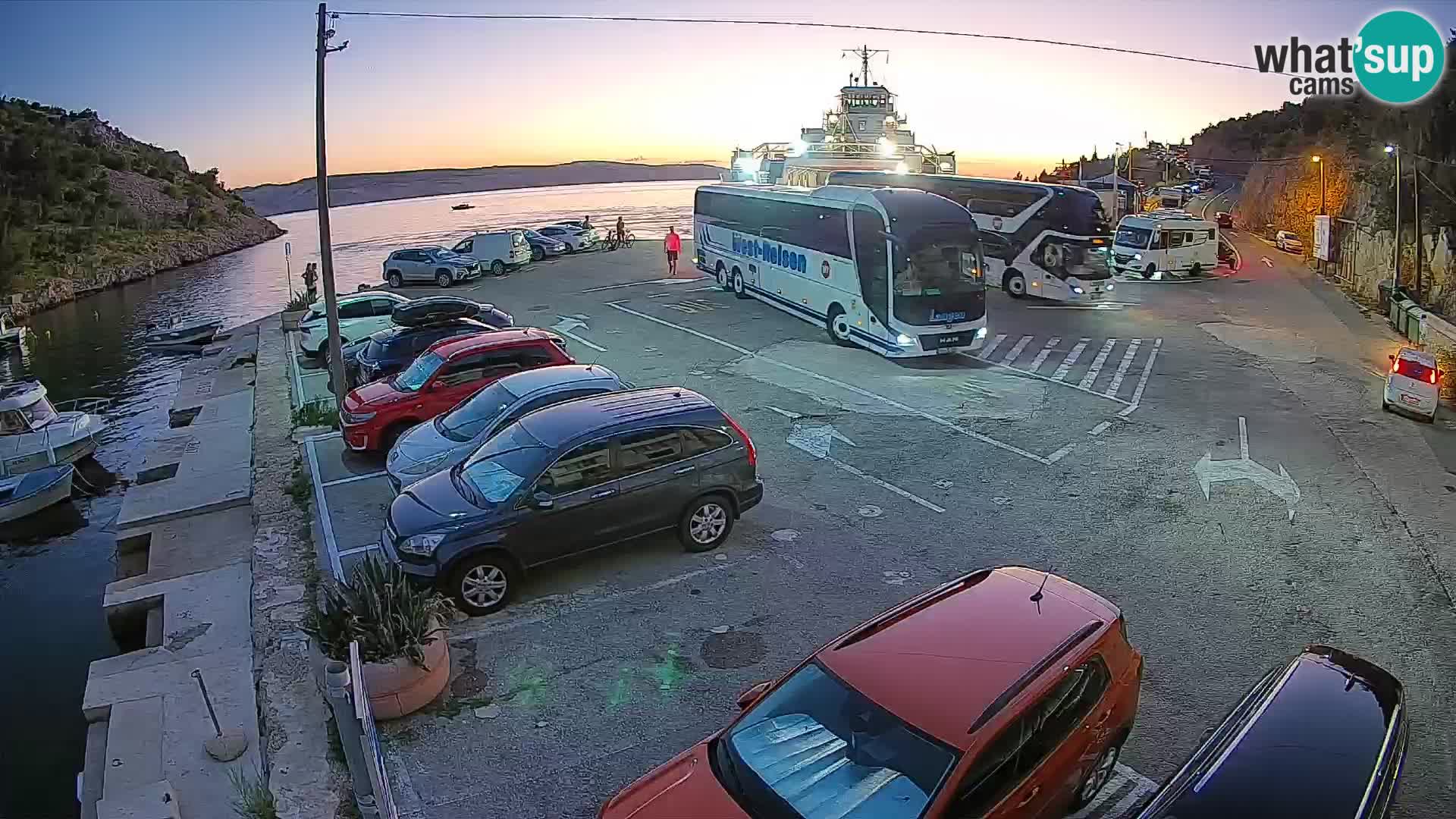 Webcam porto traghetti di Prizna – per l’isola di Pag