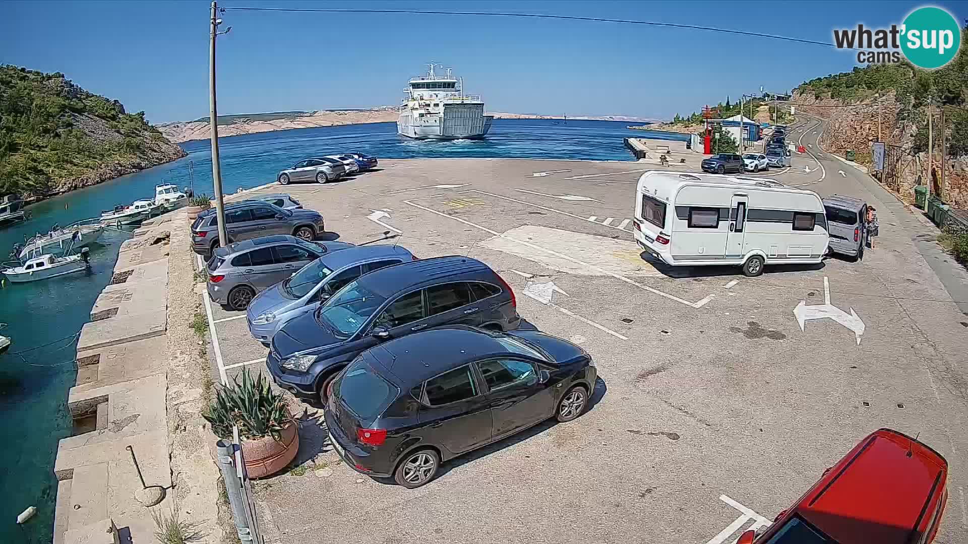 Webcam porto traghetti di Prizna – per l’isola di Pag