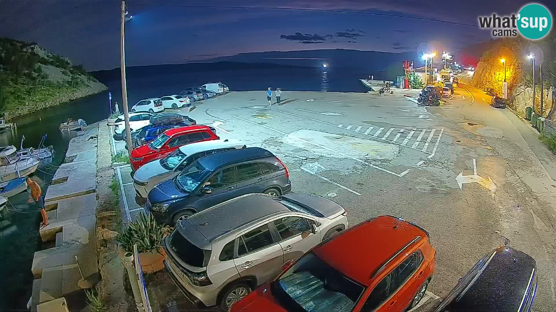 Webcam Fährhafen Prizna – zur Insel Pag