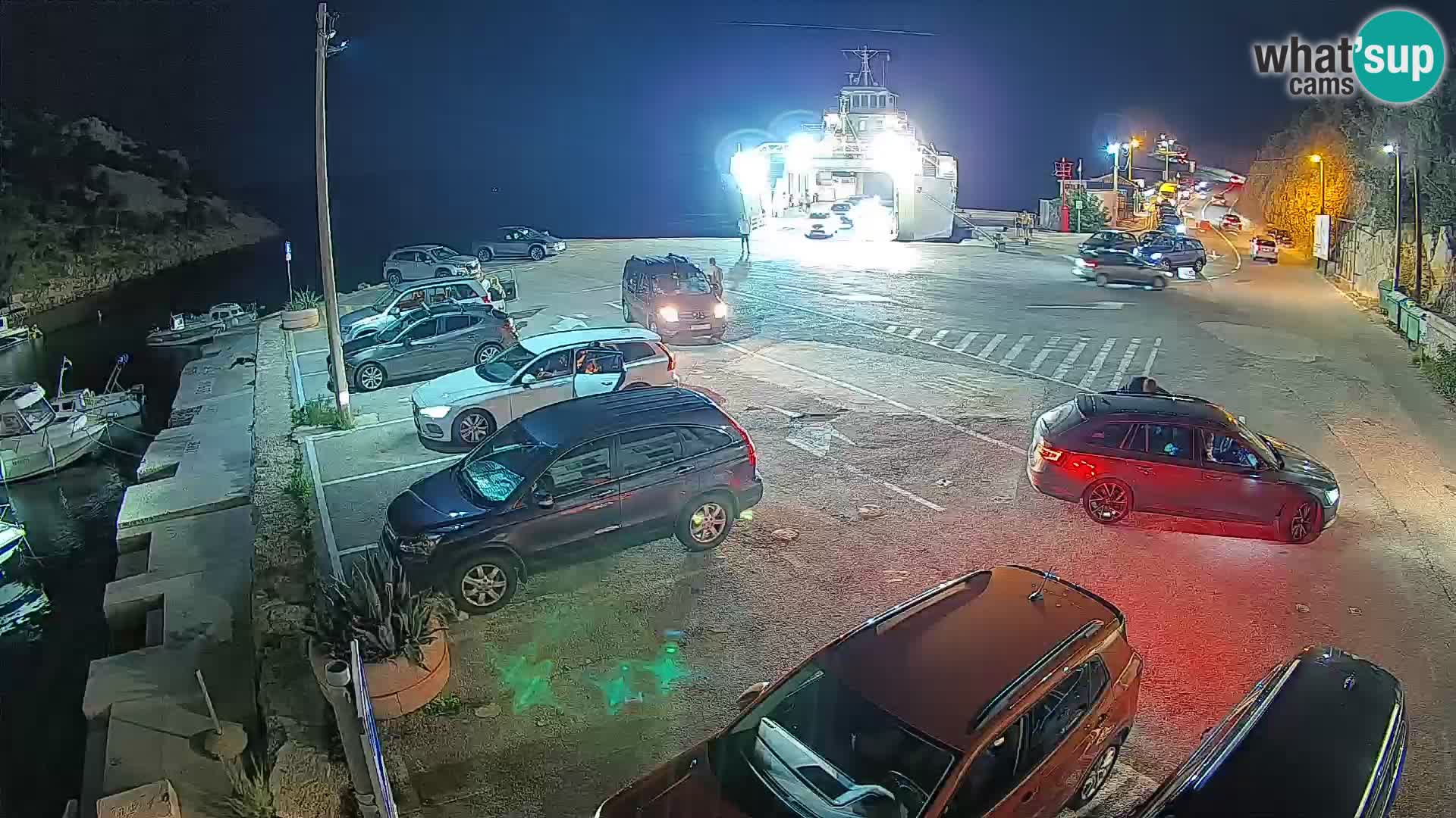 Webcam Fährhafen Prizna – zur Insel Pag