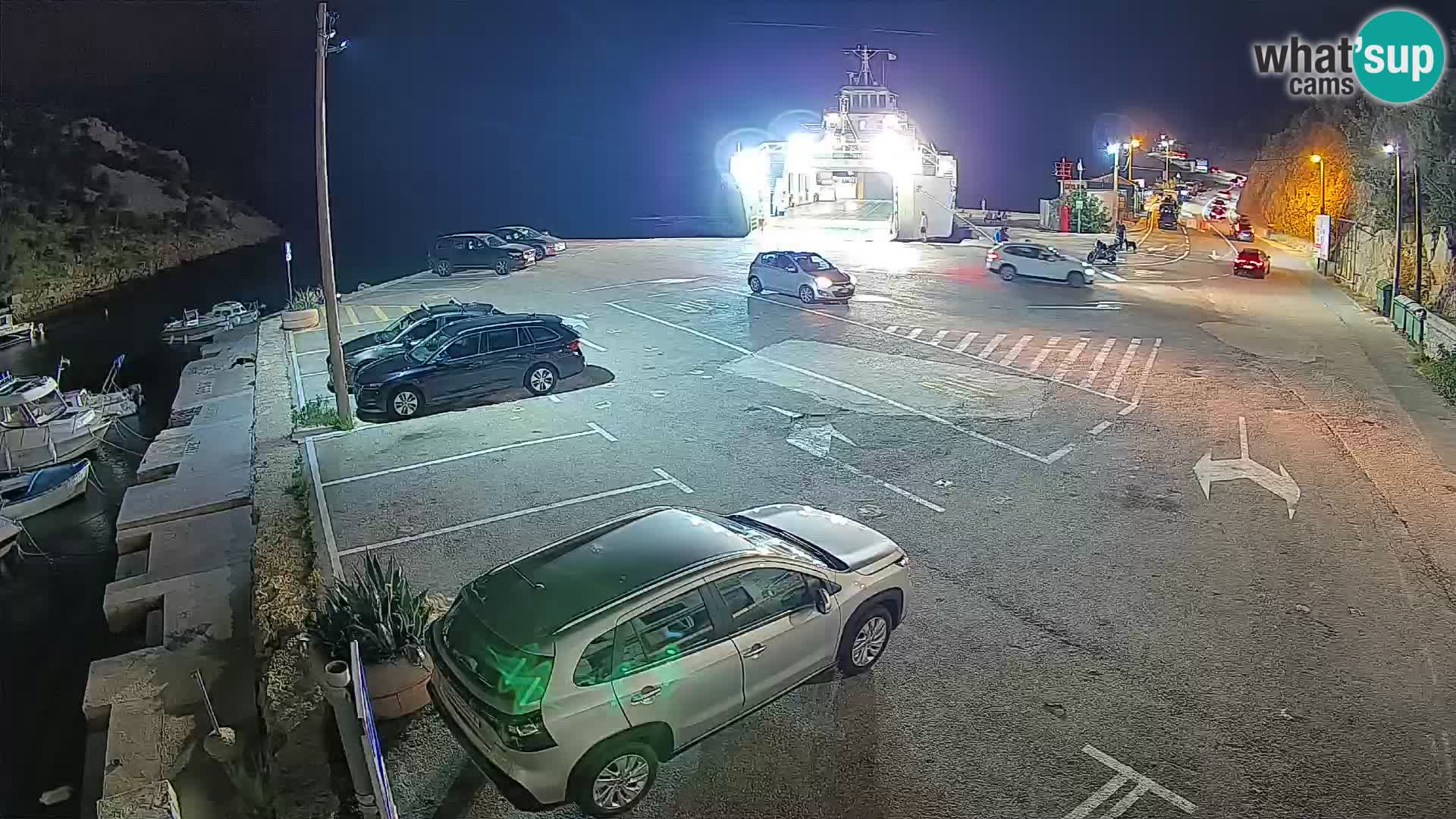Webcam Fährhafen Prizna – zur Insel Pag