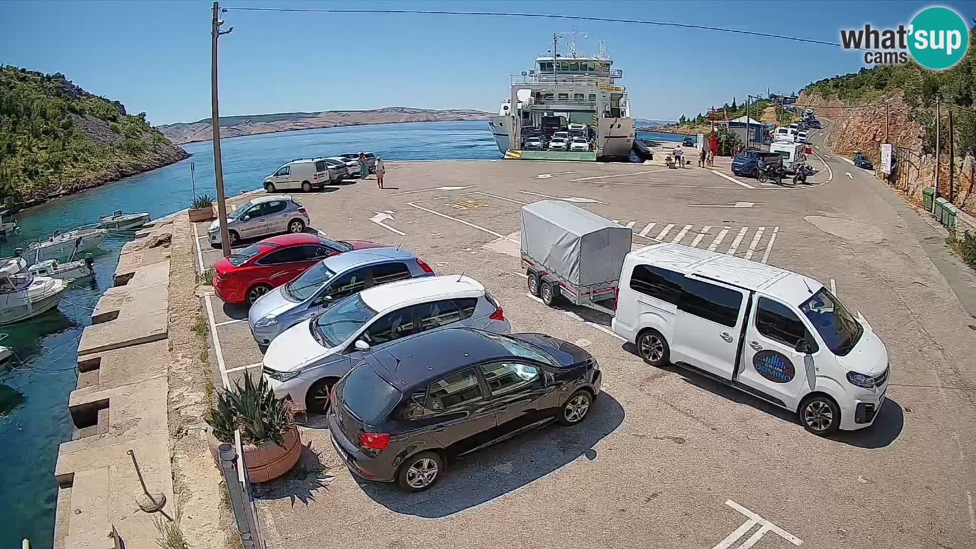 Webcam porto traghetti di Prizna – per l’isola di Pag