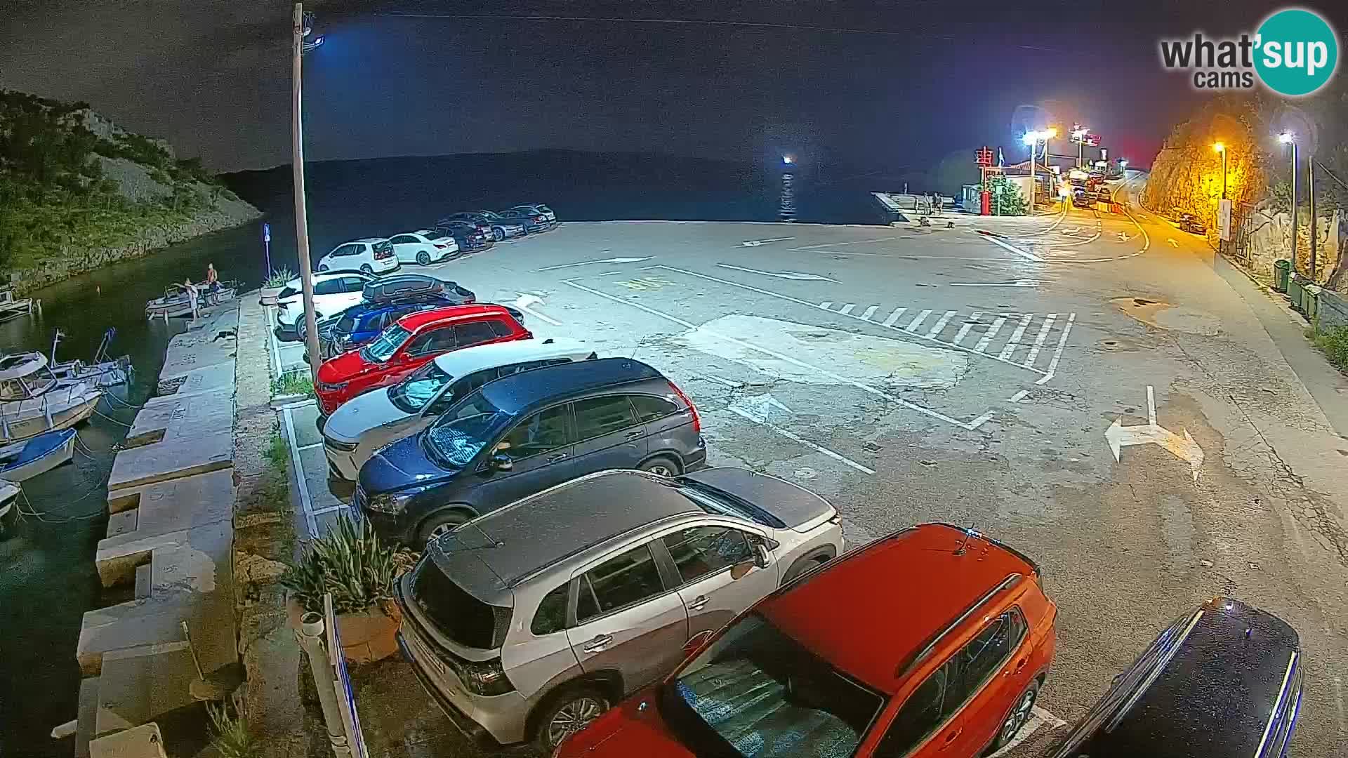 Webcam Fährhafen Prizna – zur Insel Pag