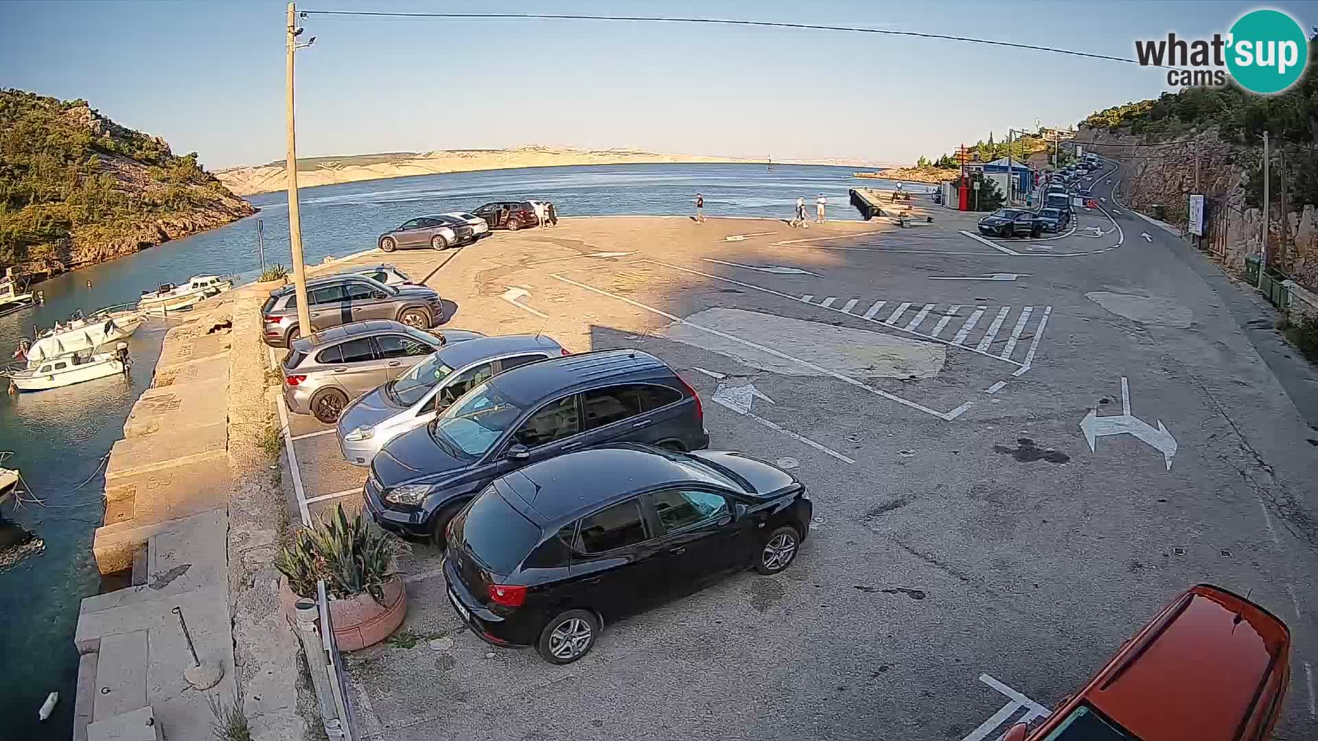 Webcam Fährhafen Prizna – zur Insel Pag