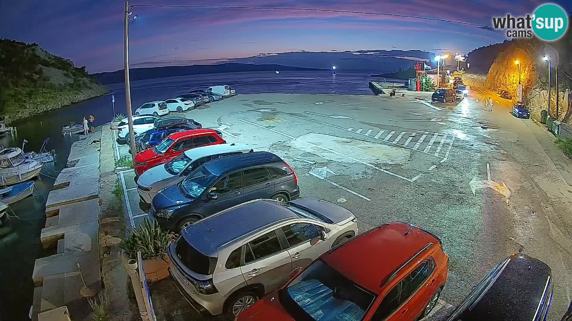 Webcam Fährhafen Prizna – zur Insel Pag