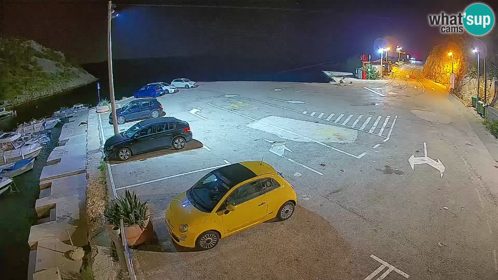 Webcam Prizna ferry port to Pag island