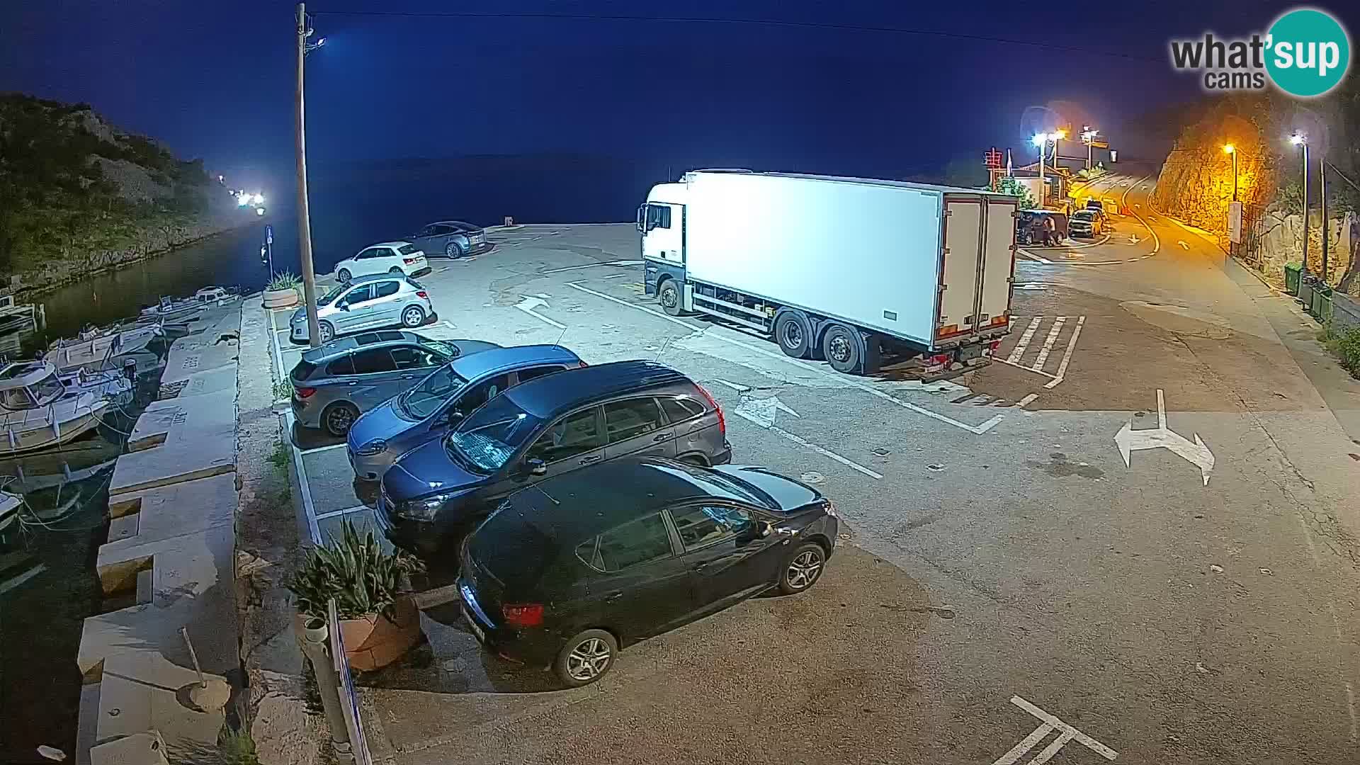 Webcam Prizna ferry port to Pag island