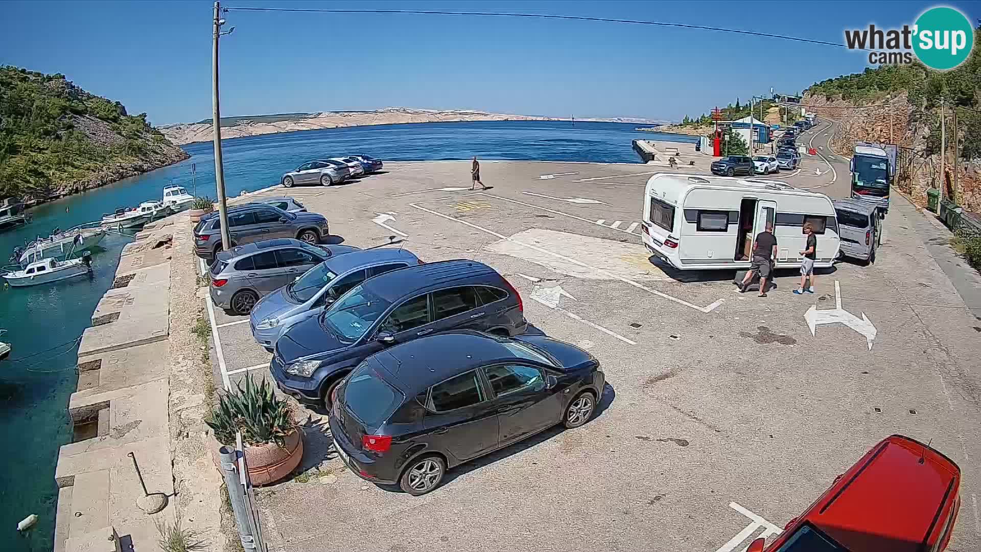 Webcam porto traghetti di Prizna – per l’isola di Pag