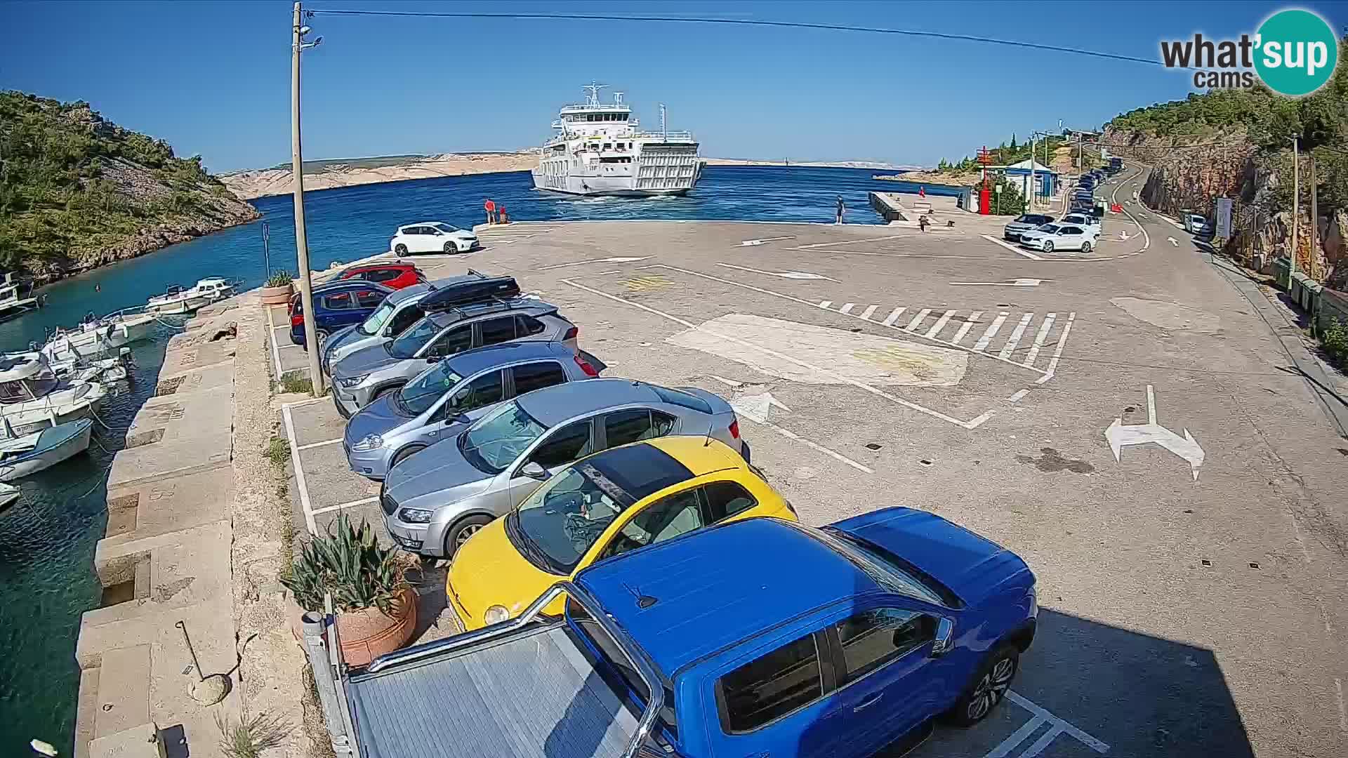 Webcam porto traghetti di Prizna – per l’isola di Pag