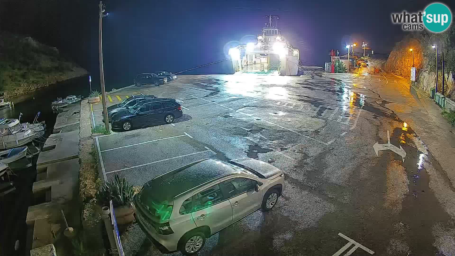 Webcam Fährhafen Prizna – zur Insel Pag