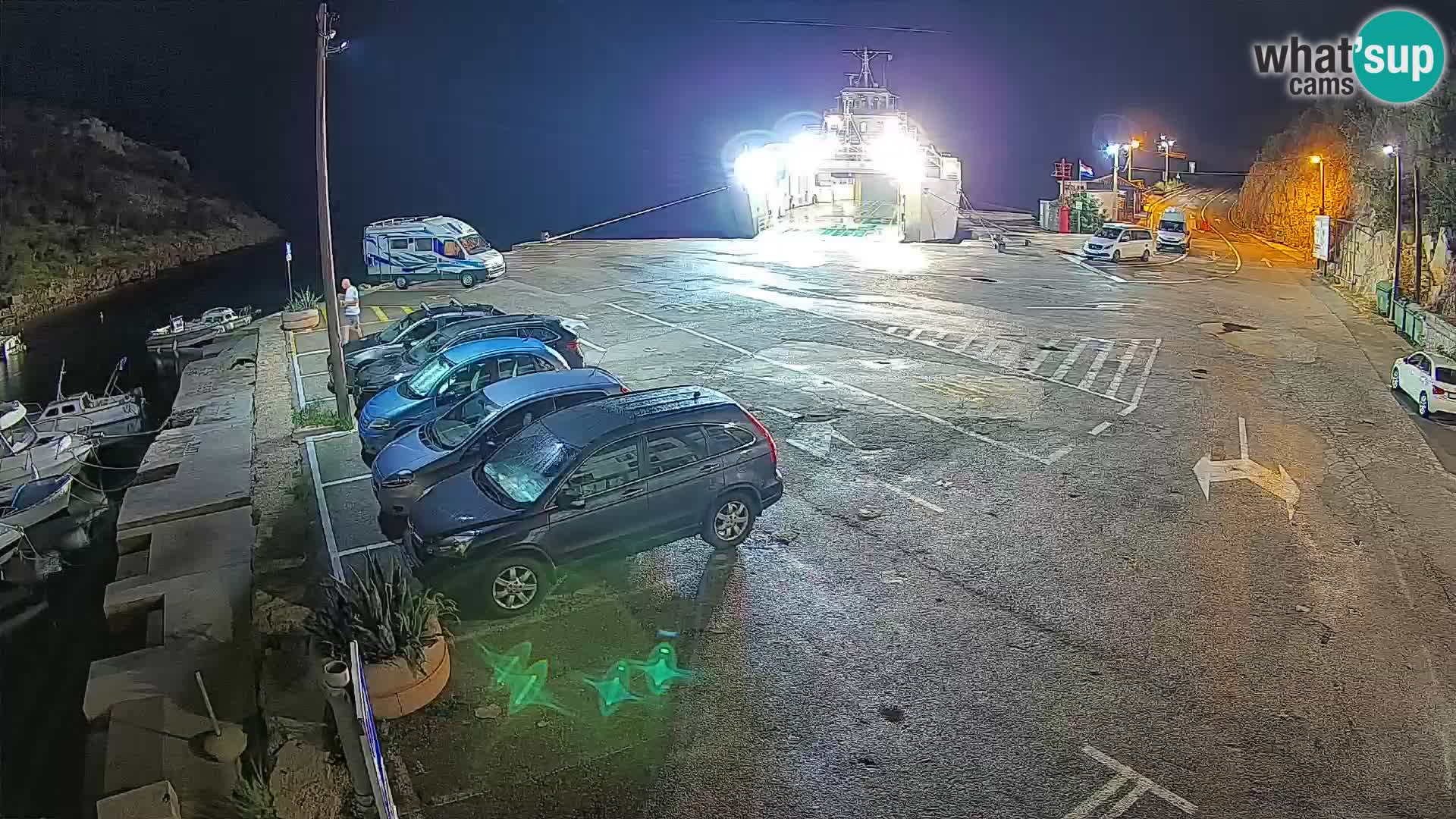 Webcam Fährhafen Prizna – zur Insel Pag