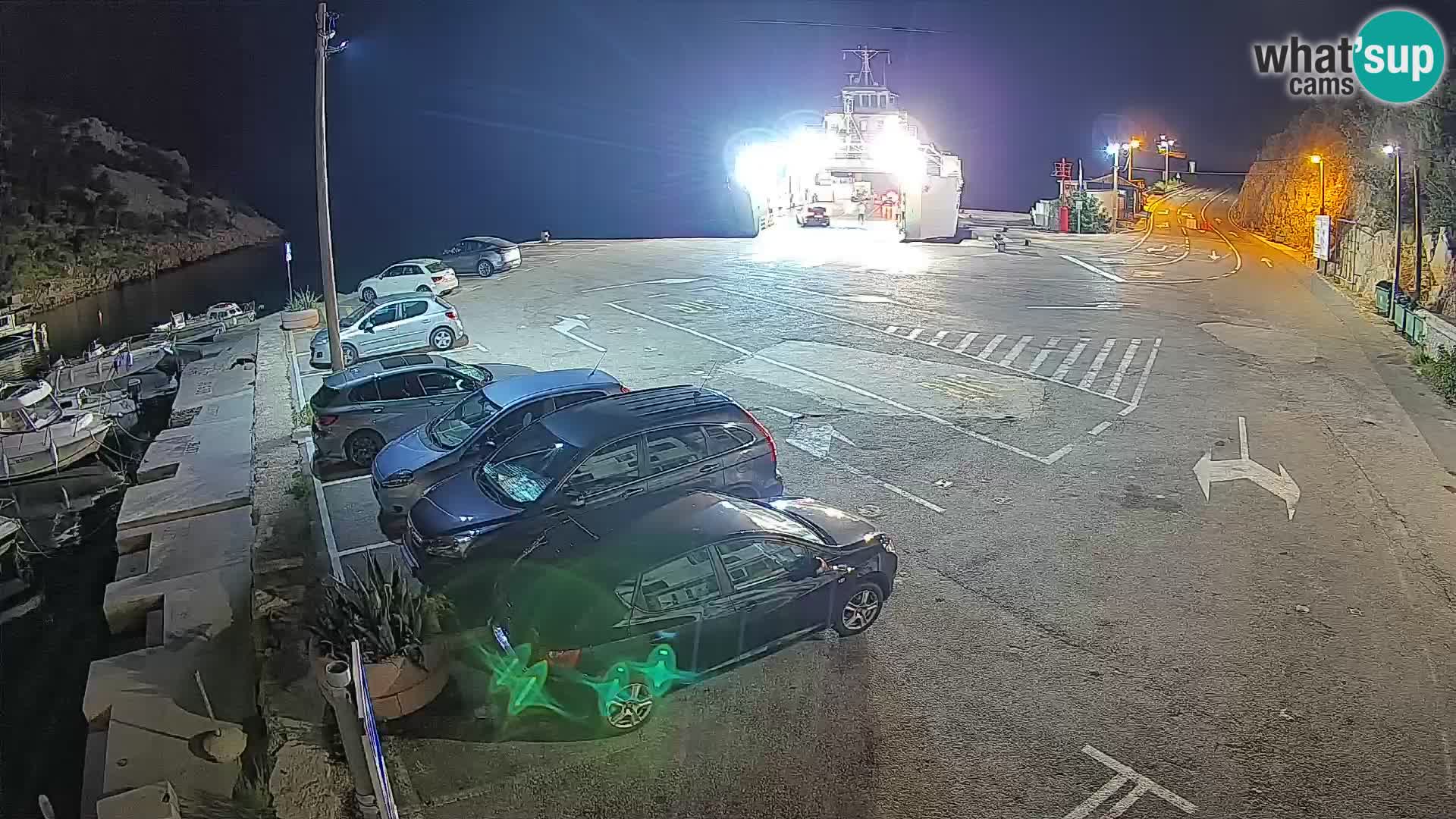 Webcam Fährhafen Prizna – zur Insel Pag