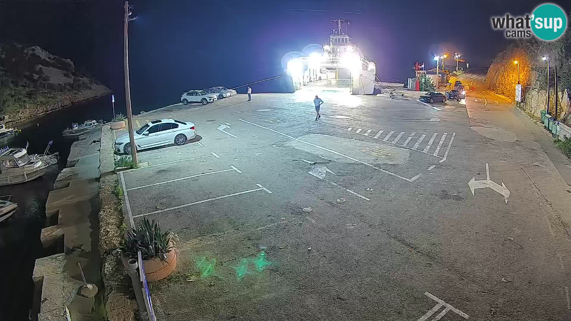 Webcam Fährhafen Prizna – zur Insel Pag