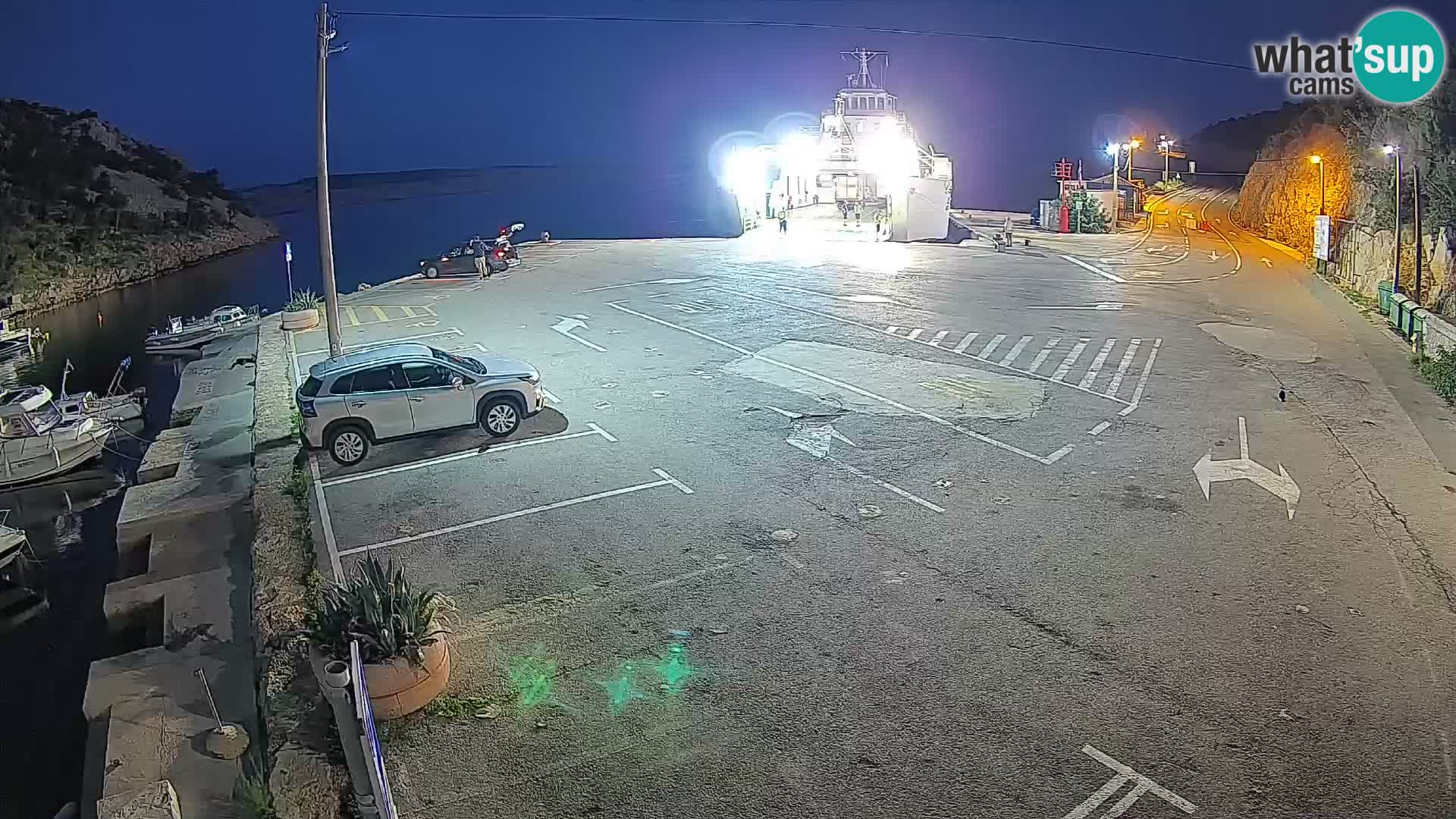 Webcam Fährhafen Prizna – zur Insel Pag