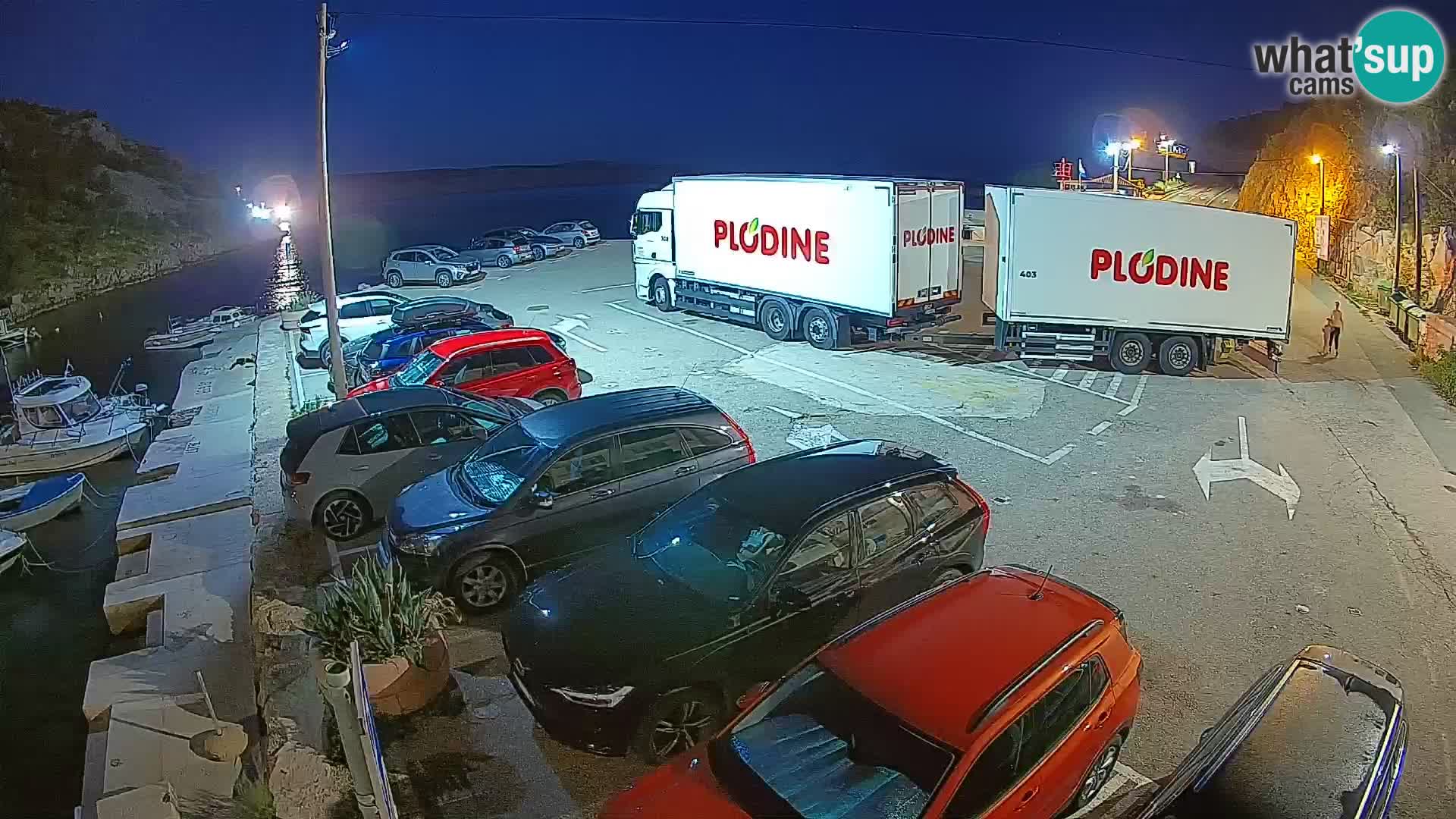Webcam Fährhafen Prizna – zur Insel Pag