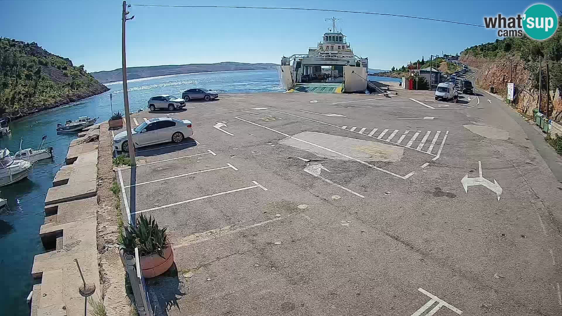 Webcam porto traghetti di Prizna – per l’isola di Pag