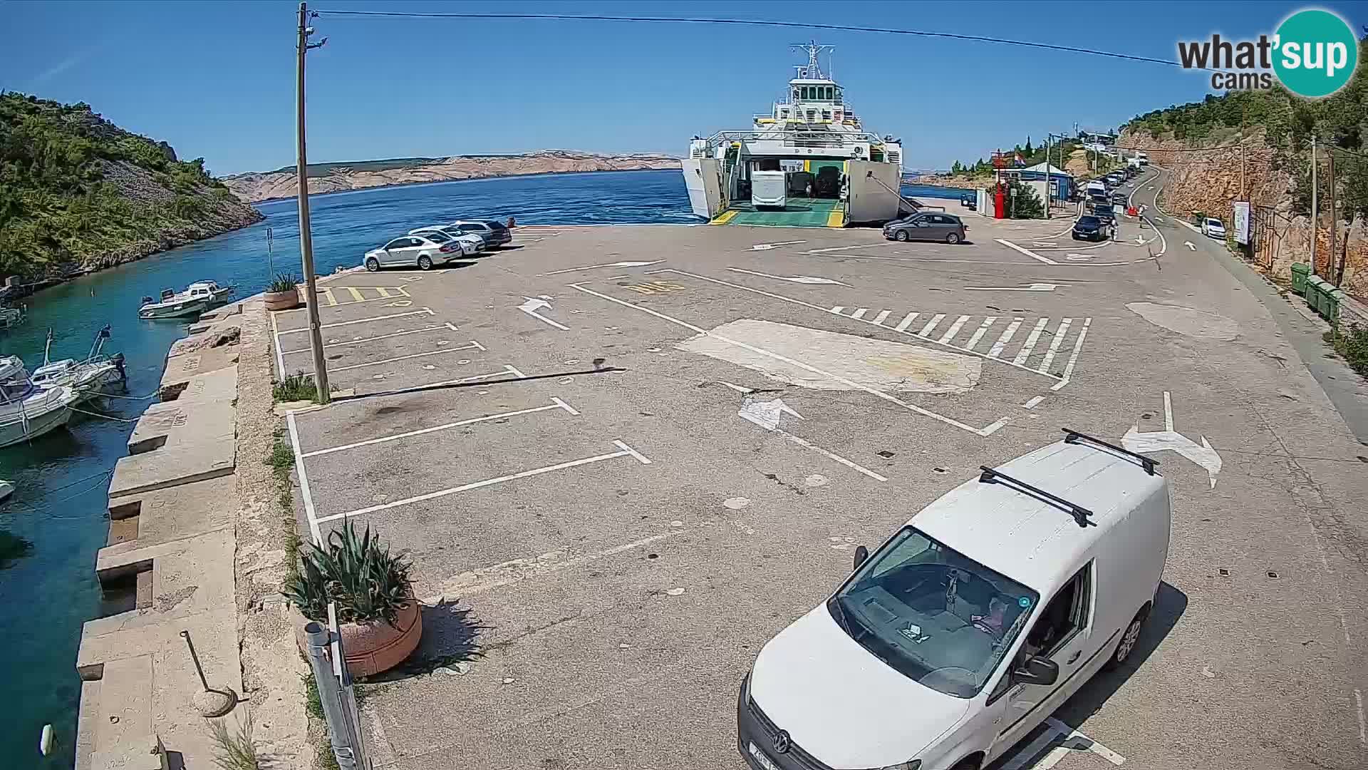 Webcam porto traghetti di Prizna – per l’isola di Pag