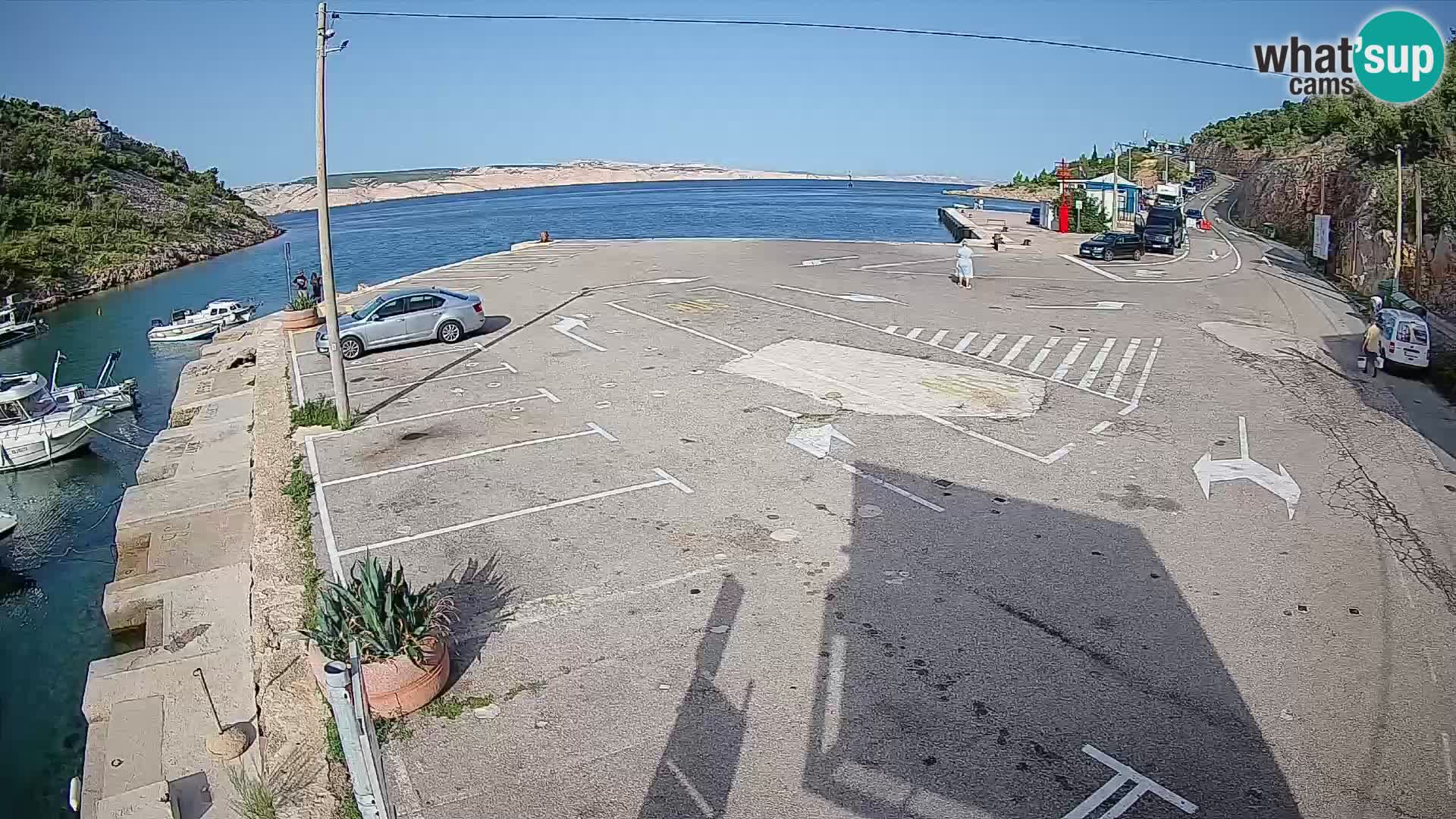 Webcam porto traghetti di Prizna – per l’isola di Pag