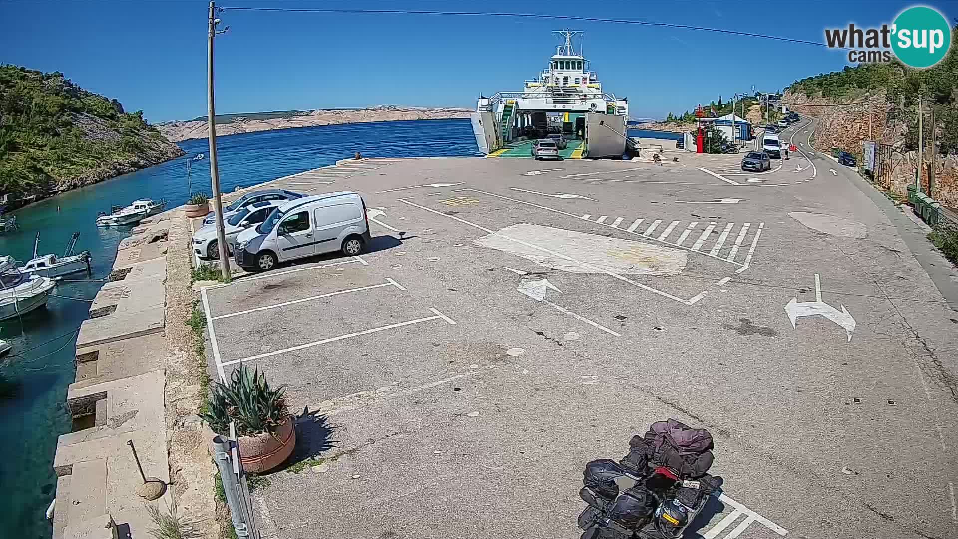 Webcam porto traghetti di Prizna – per l’isola di Pag