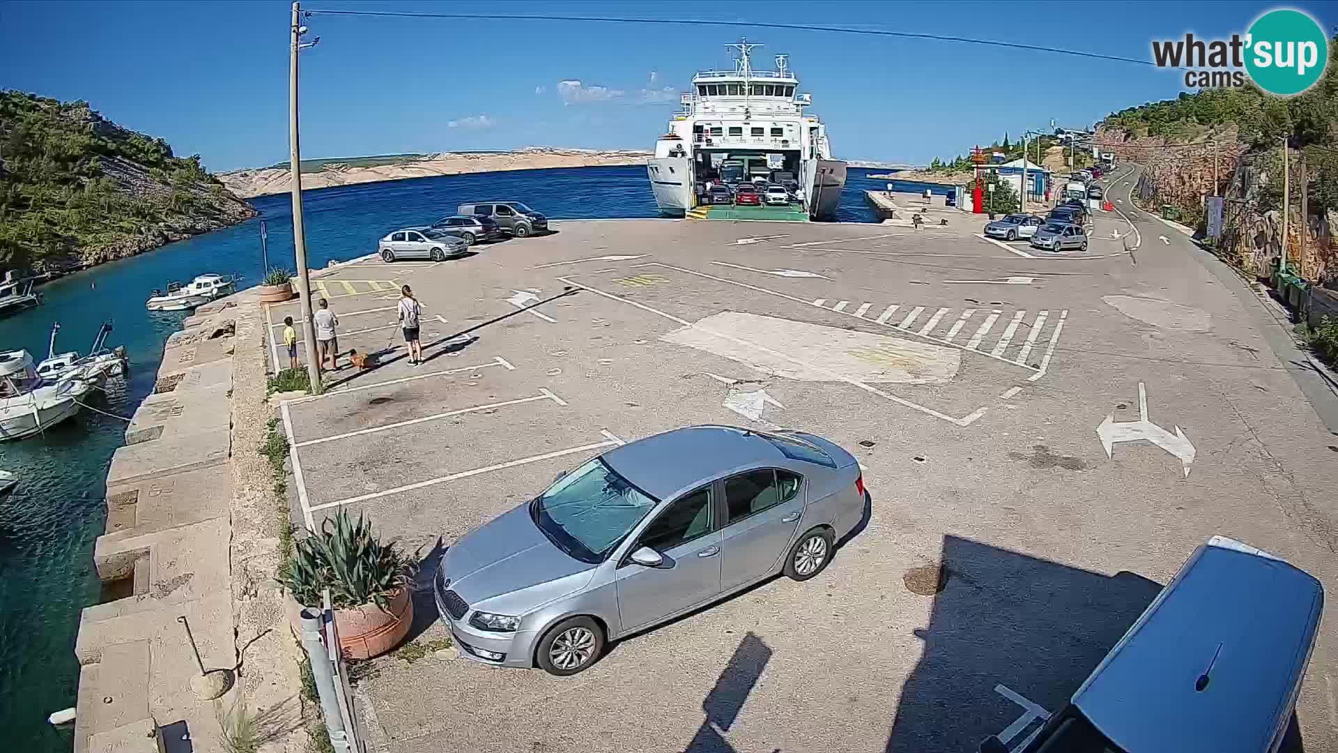 Webcam porto traghetti di Prizna – per l’isola di Pag